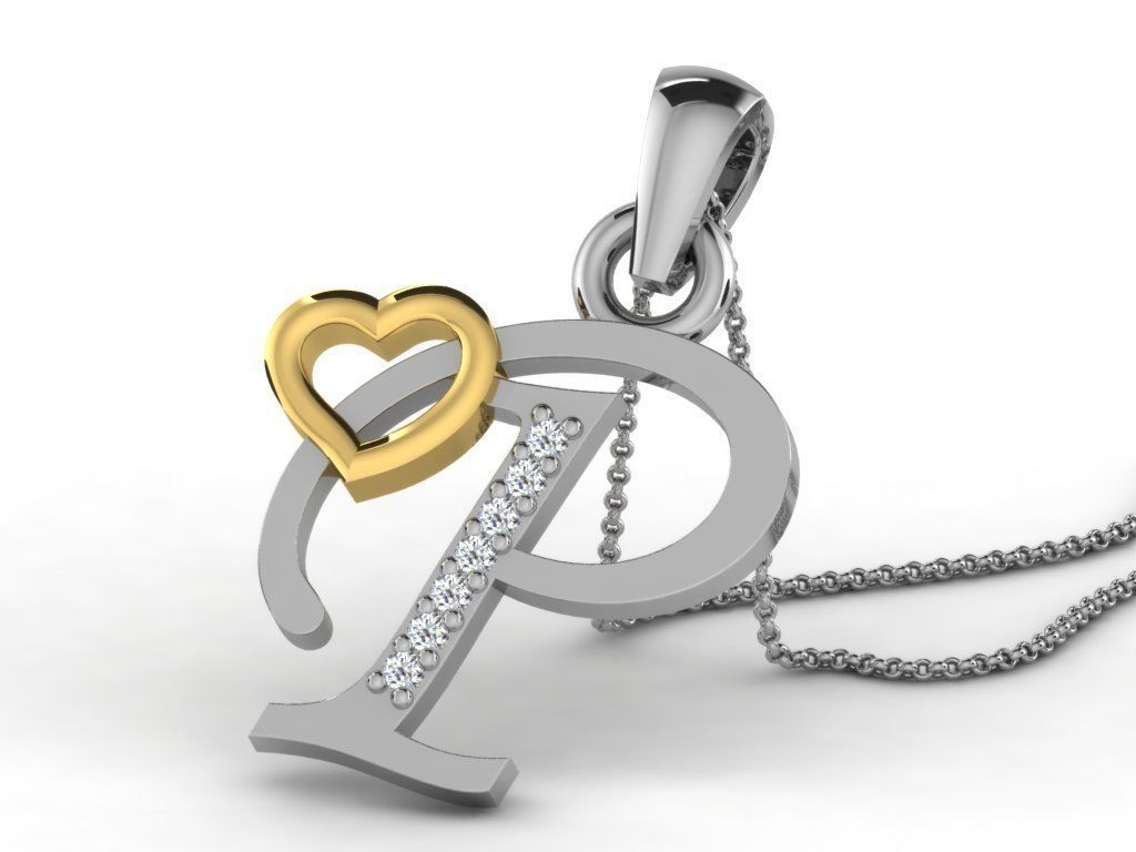 Alphabetical Elegance Pendants Unveiled 3D print model_15