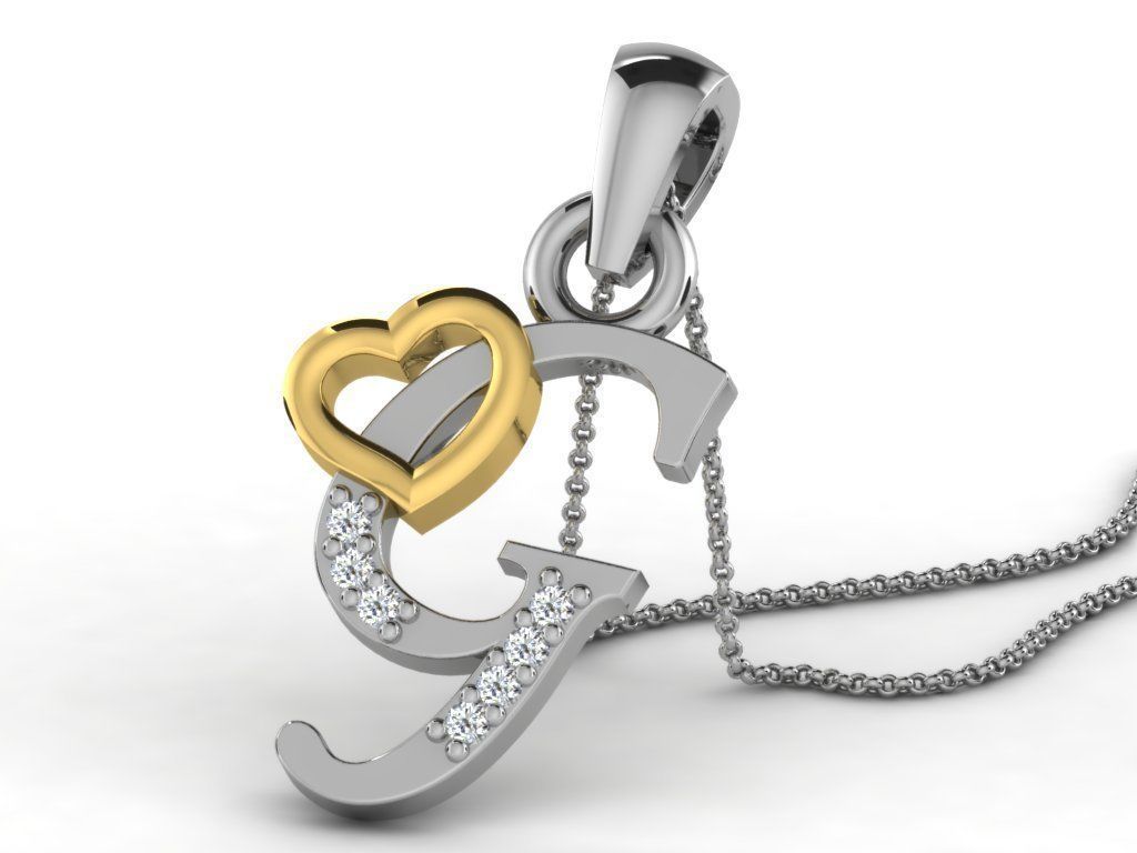 Alphabetical Elegance Pendants Unveiled 3D print model_6