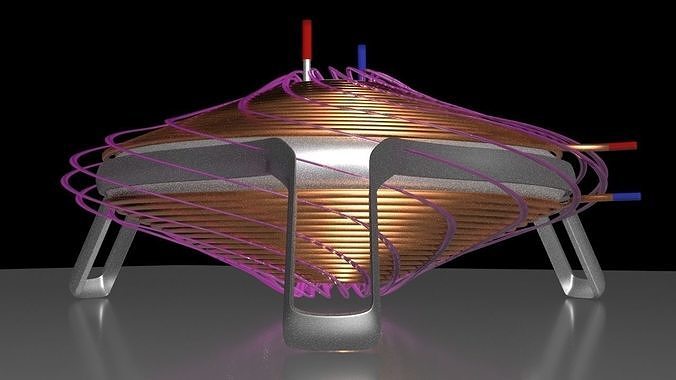 Electro Magnetic Induction Heater - Steam Engine  - Concept 3D model
