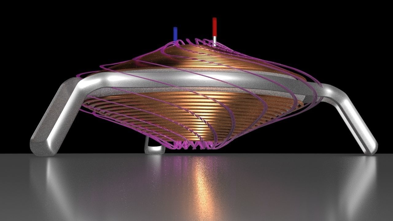 Electro Magnetic Induction Heater - Steam Engine - Concept 3D model_6