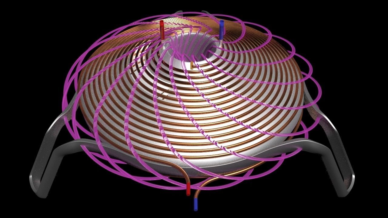 Electro Magnetic Induction Heater - Steam Engine - Concept 3D model_2