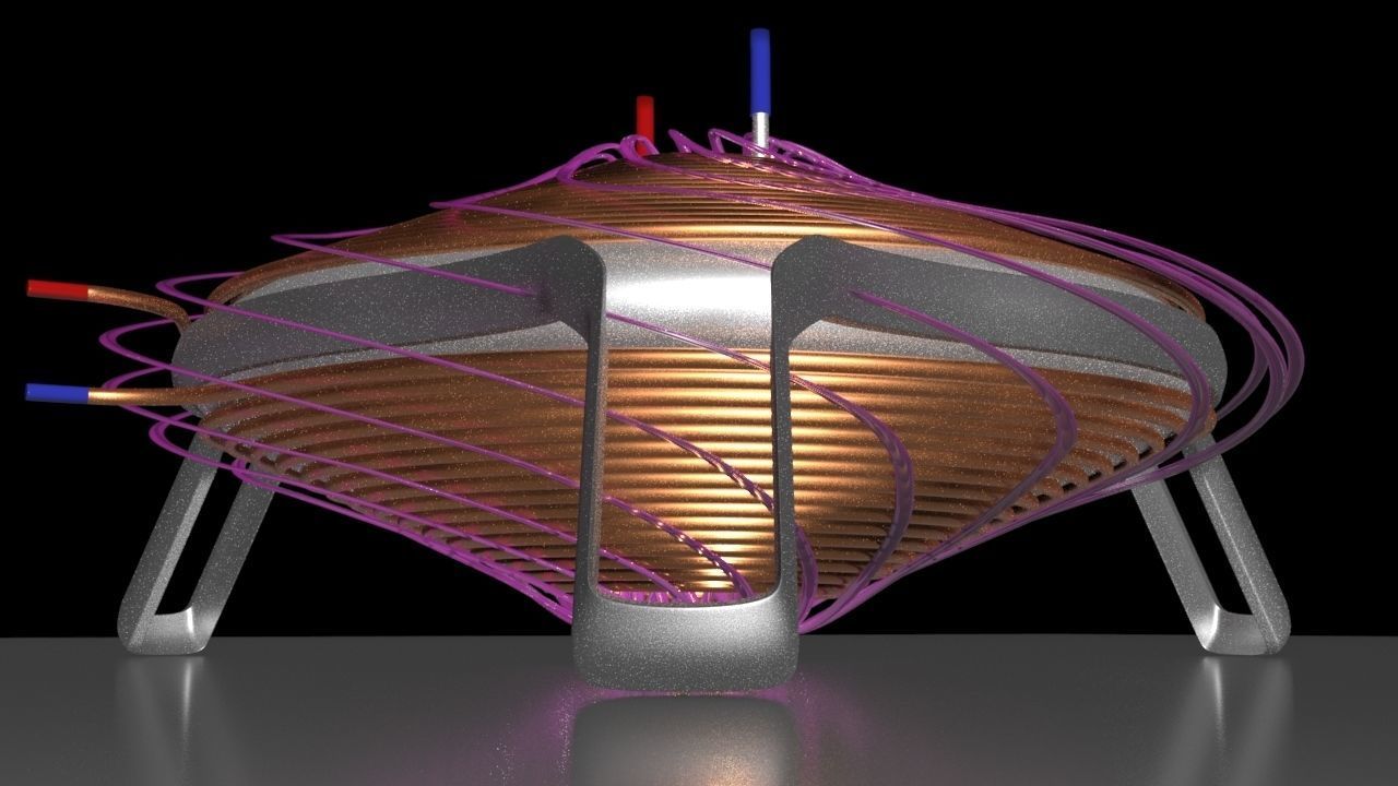 Electro Magnetic Induction Heater - Steam Engine - Concept 3D model_1