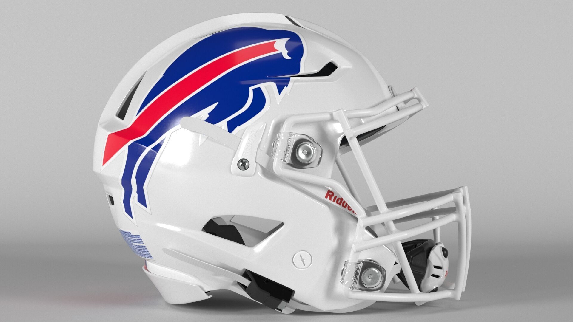 BUFFALO BILLS Helmet Football AFC EAST PBR updated 2025 3D model_2