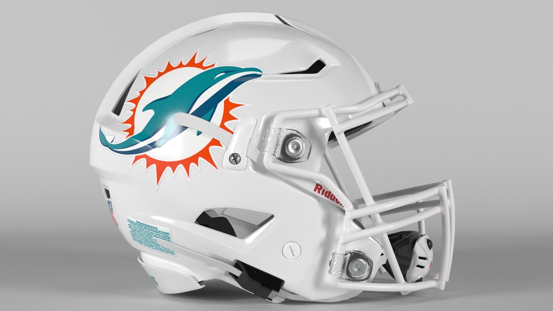 MIAMI DOLPHINS Helmet Football AFC EAST PBR updated 2025 3D model_1