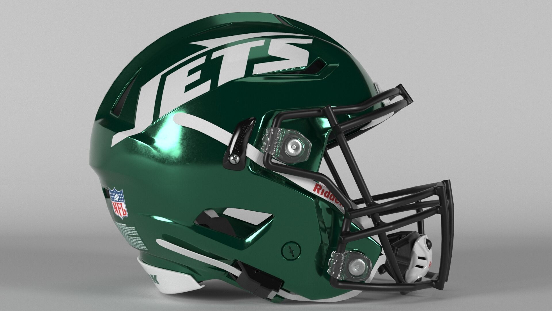 NEW YORK JETS Helmet Football AFC EAST PBR updated 2025 3D model_2