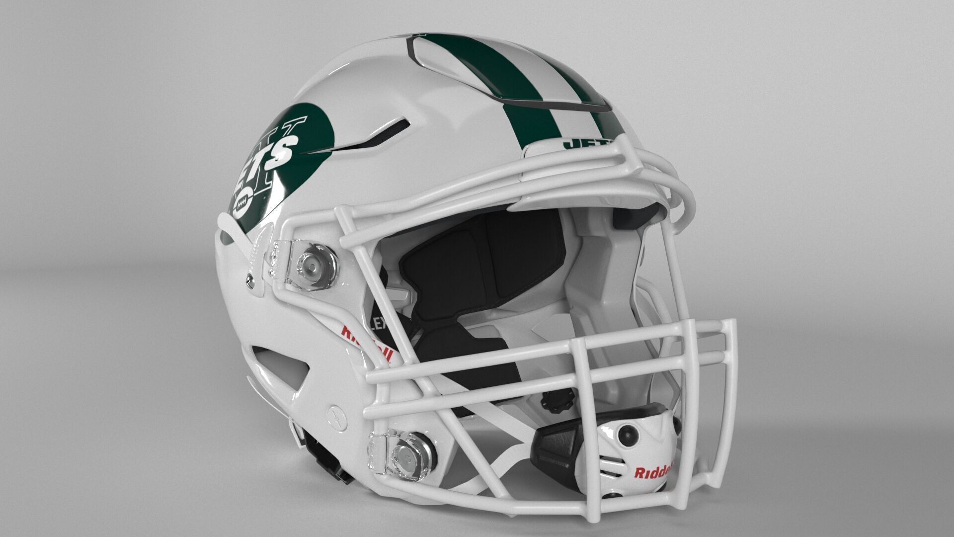 NEW YORK JETS Helmet Football AFC EAST PBR updated 2025 3D model_1