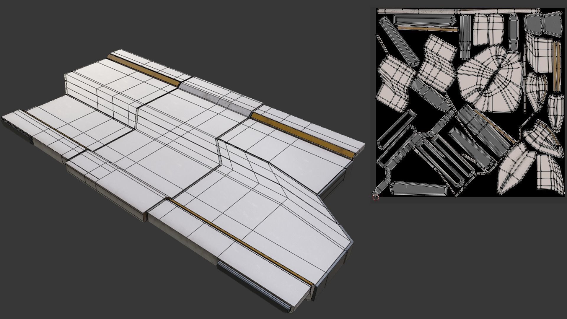 Sci-Fi Stations City Set Low-poly 3D model_20