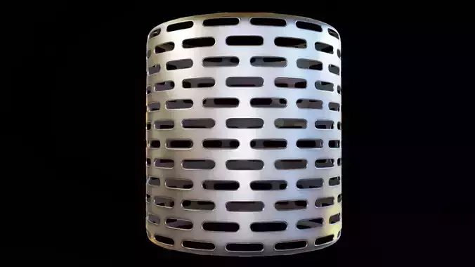 Customizable Perforated metal mesh material Texture