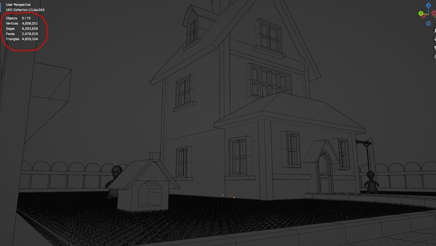 Disney house 6 Low-poly 3D model_11