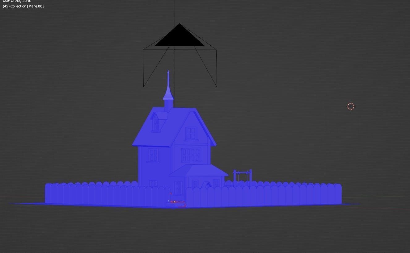 Disney house 6 Low-poly 3D model_7