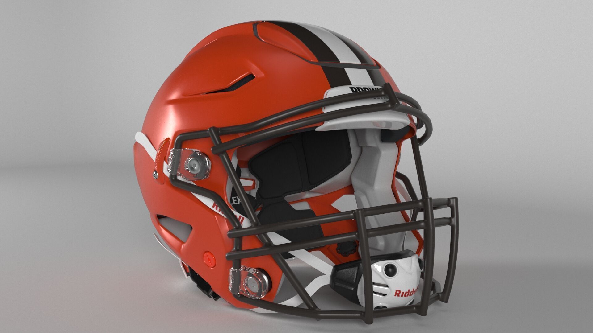 CLEVELAND BROWNS Helmet Football AFC NORTH PBR updated 2025 3D model_4