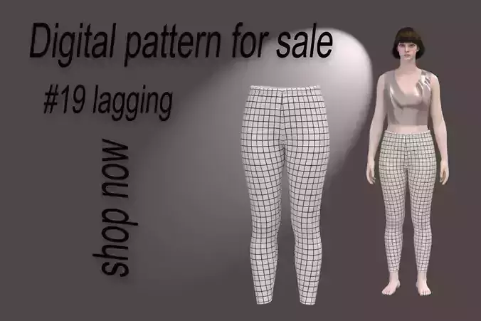 19 lagging pattern 3D print model