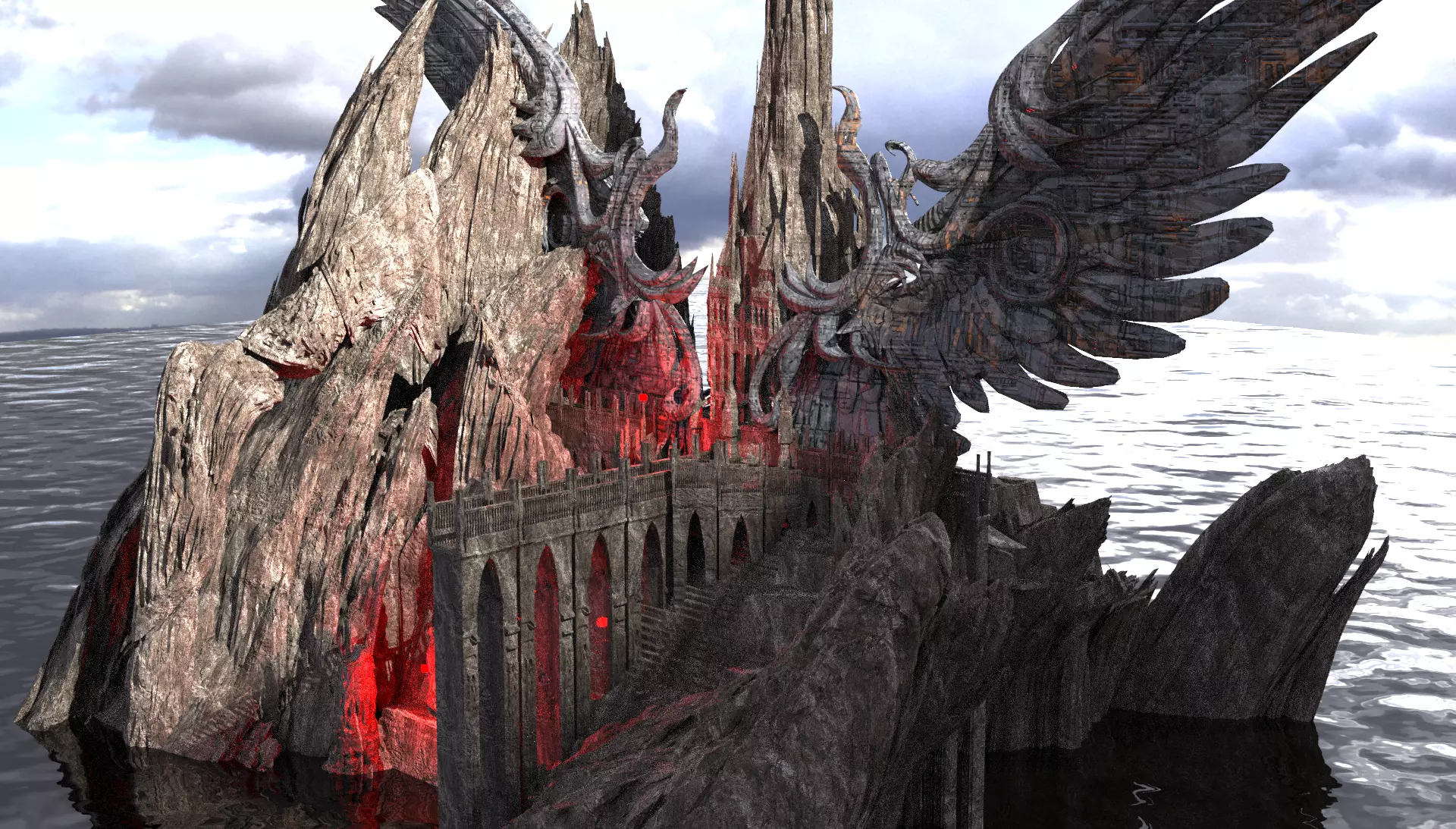 Dantes Inferno Heracy Tower 3D model