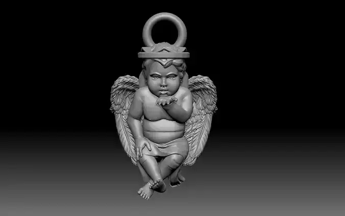 baby angel pendant