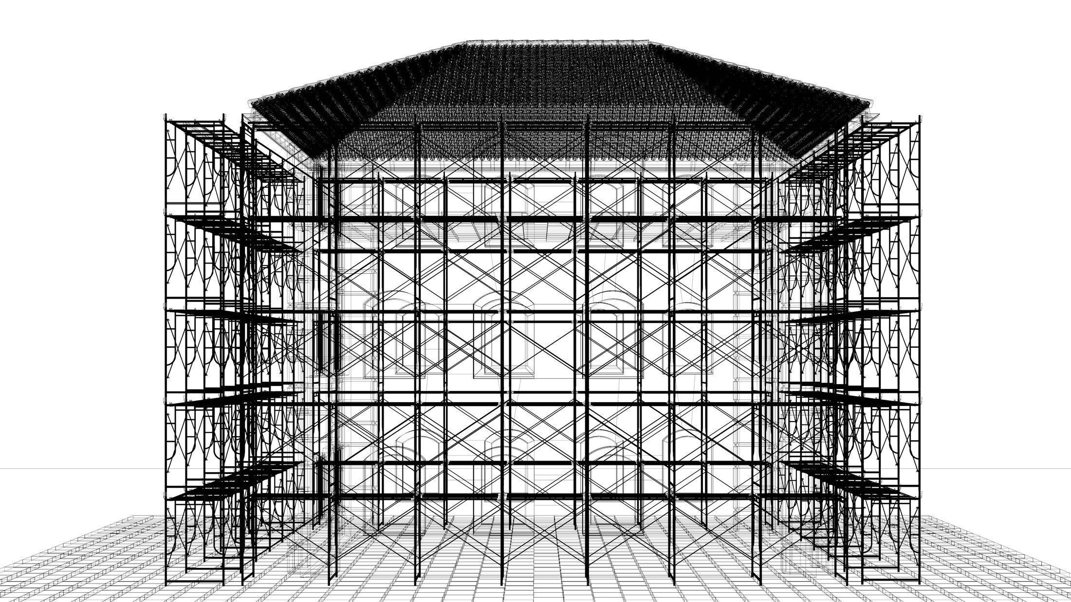 Building in construction 2346 3D model_7
