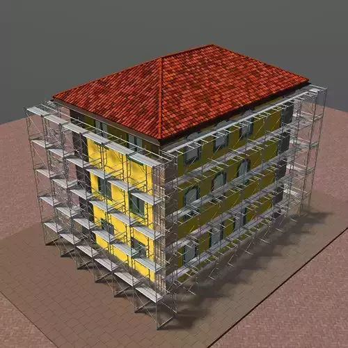 Building in construction 2346 3D model