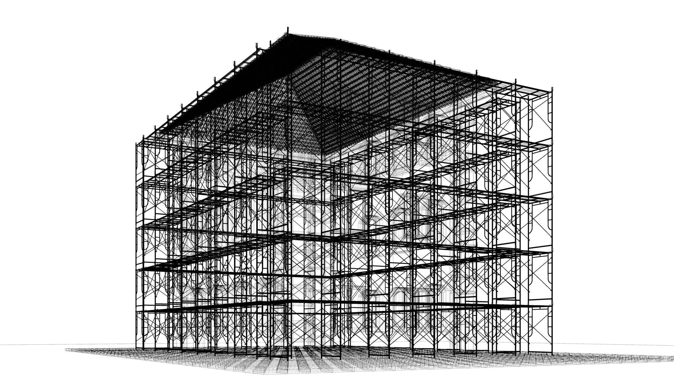 Building in construction 2346 3D model_9