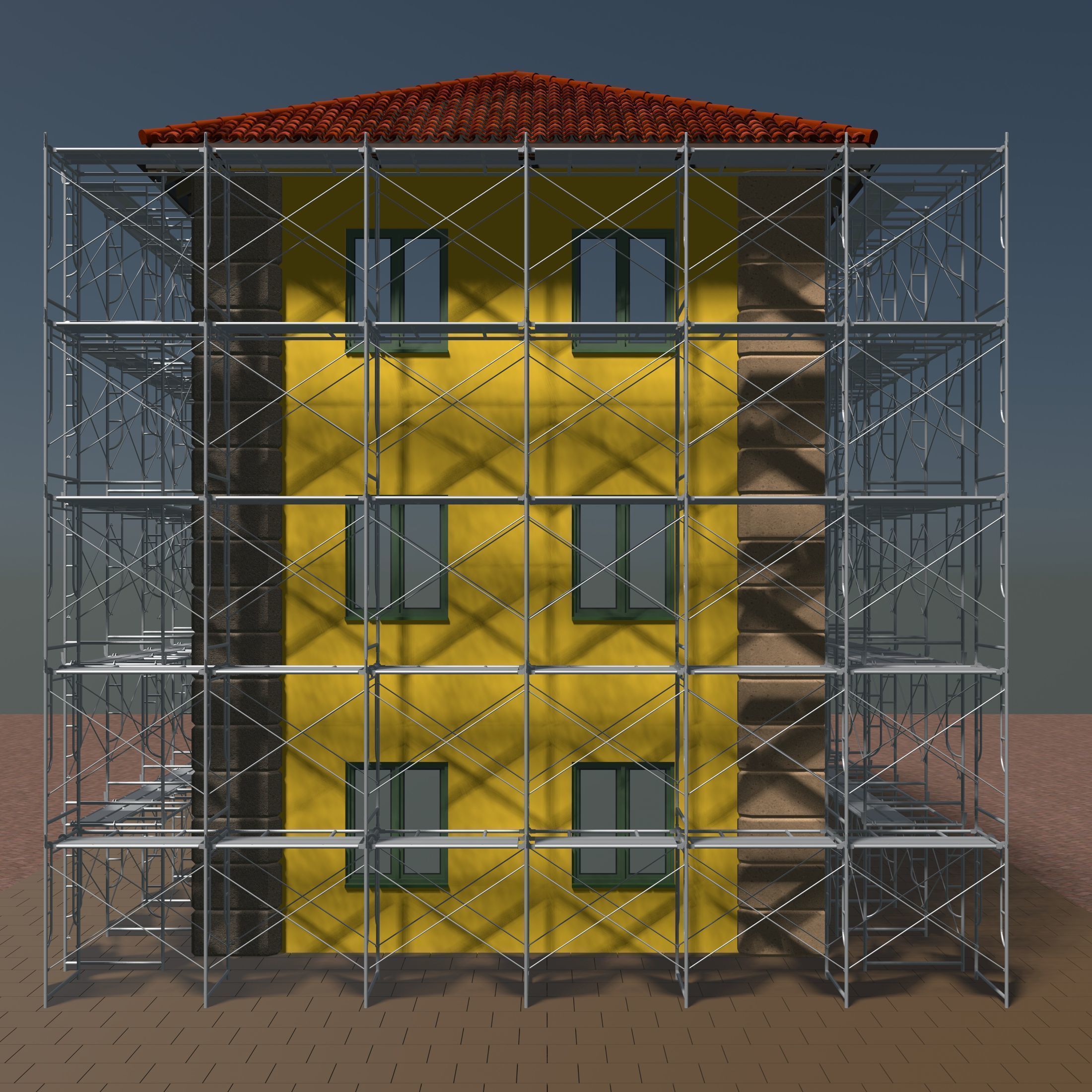 Building in construction 2346 3D model_1