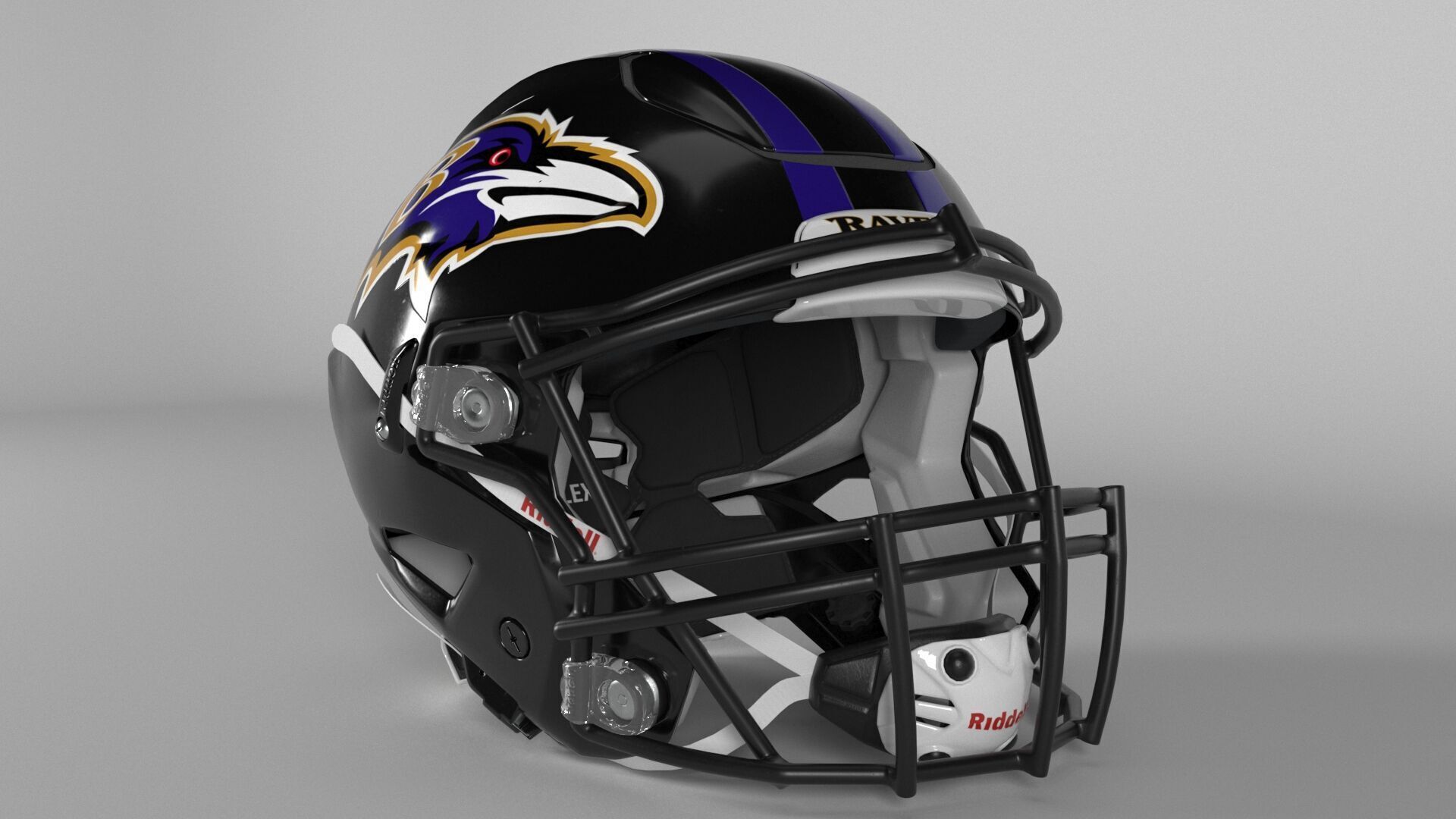 BALTIMORE RAVENS Helmet Football AFC NORTH PBR updated 2025 3D model_4
