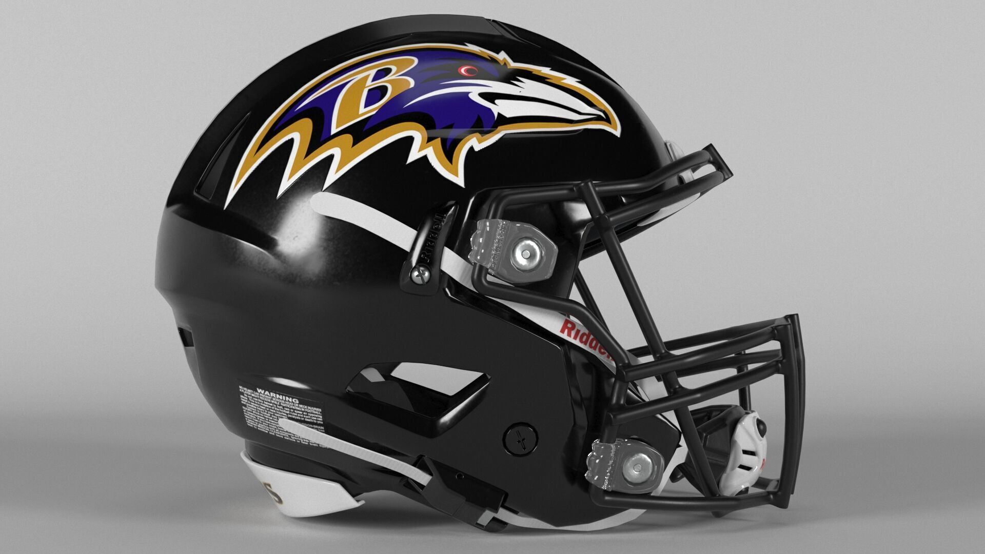 BALTIMORE RAVENS Helmet Football AFC NORTH PBR updated 2025 3D model_2