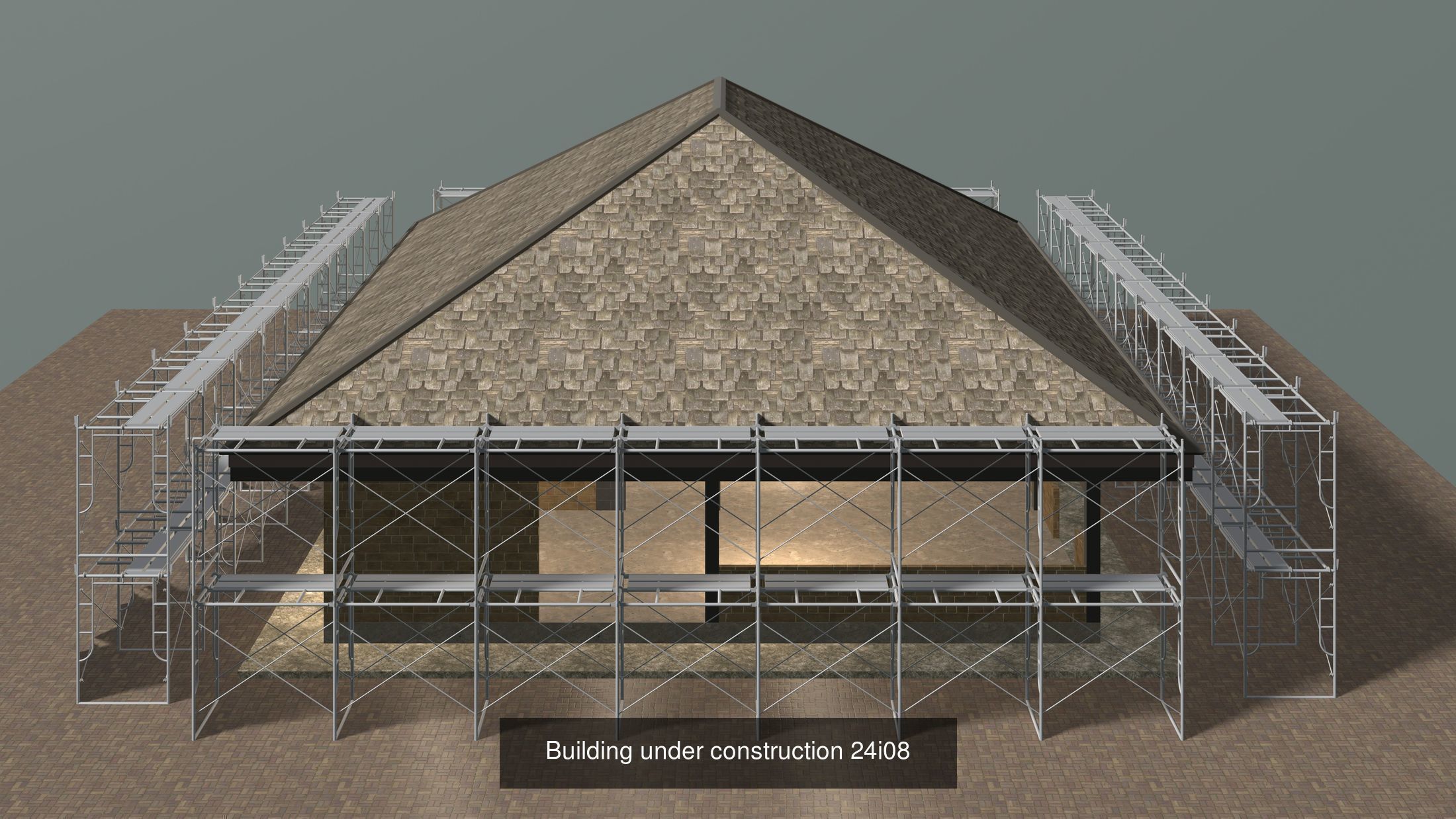 Buildings under construction set 01 3D Model Collection_2