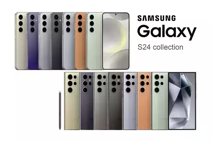 SAMSUNG Galaxy S24 collection  3D model