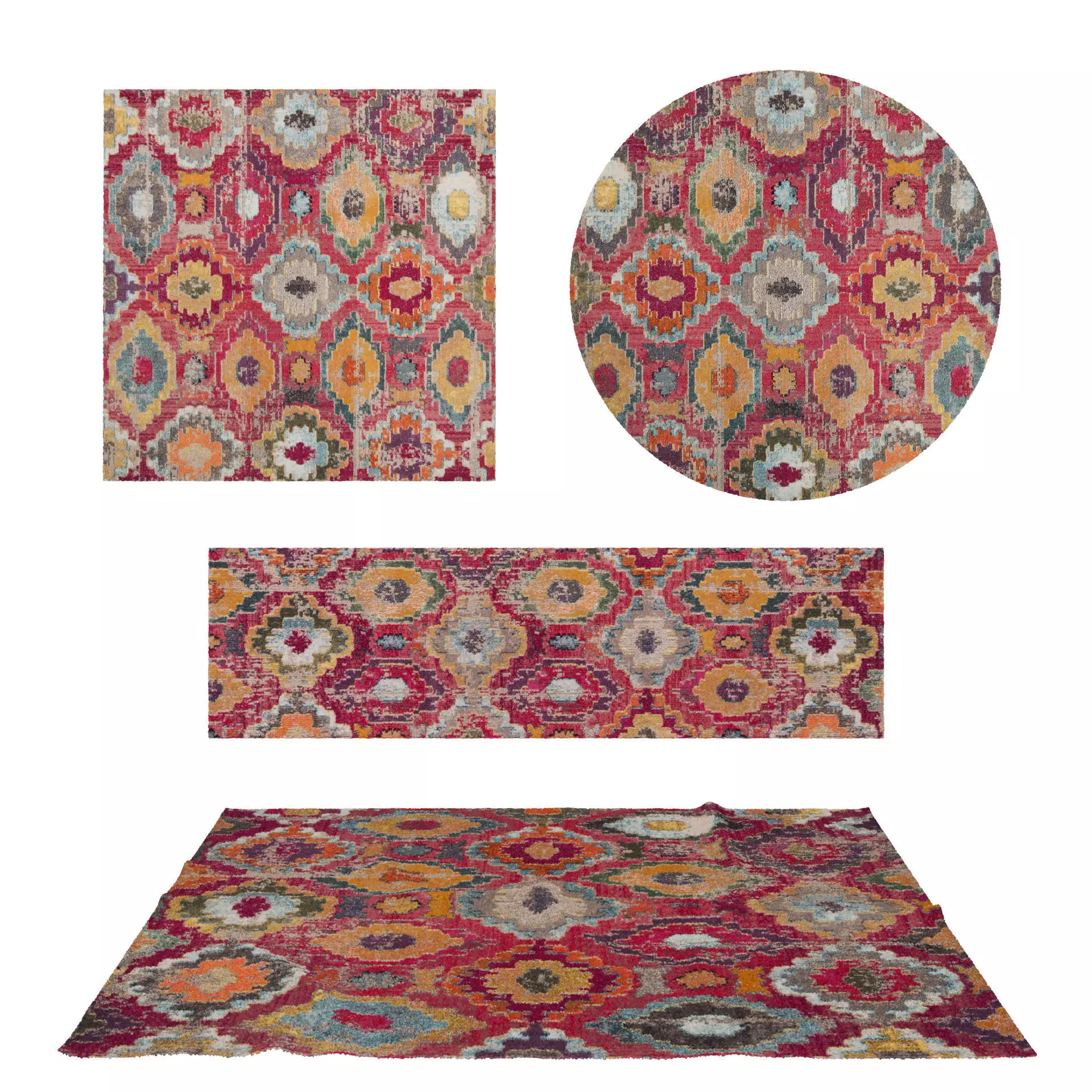 Rugs No 944 Low-poly 3D model_0