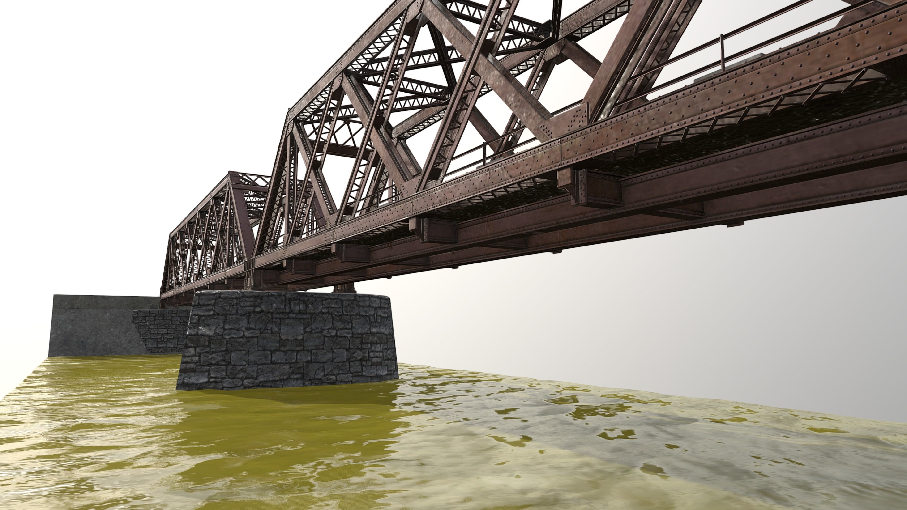 Metal Bridge 3D model_2