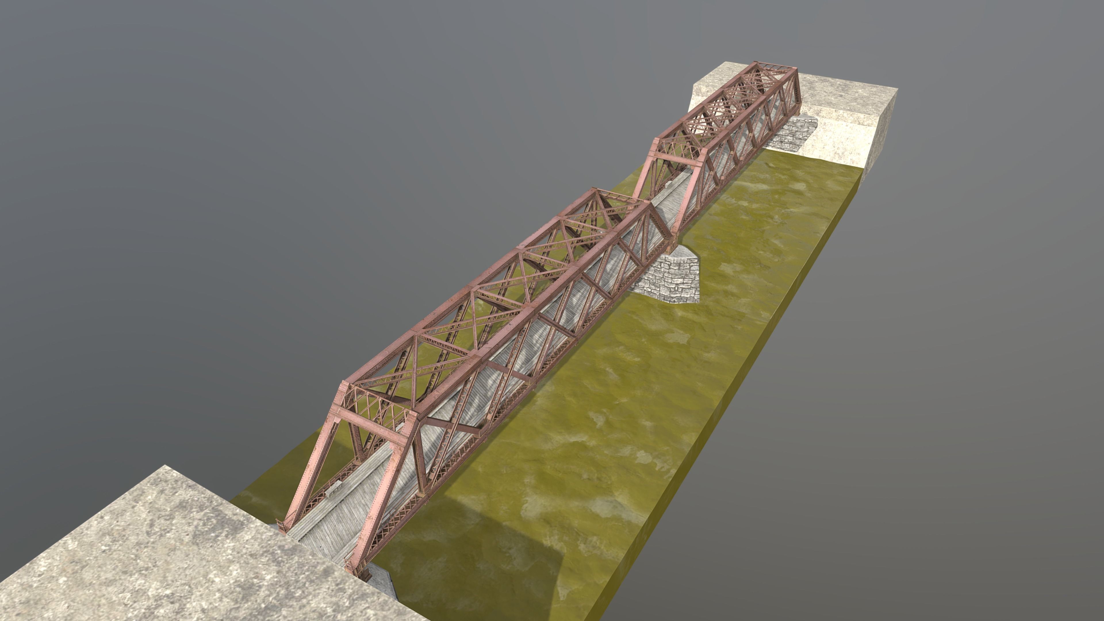 Metal Bridge 3D model_3