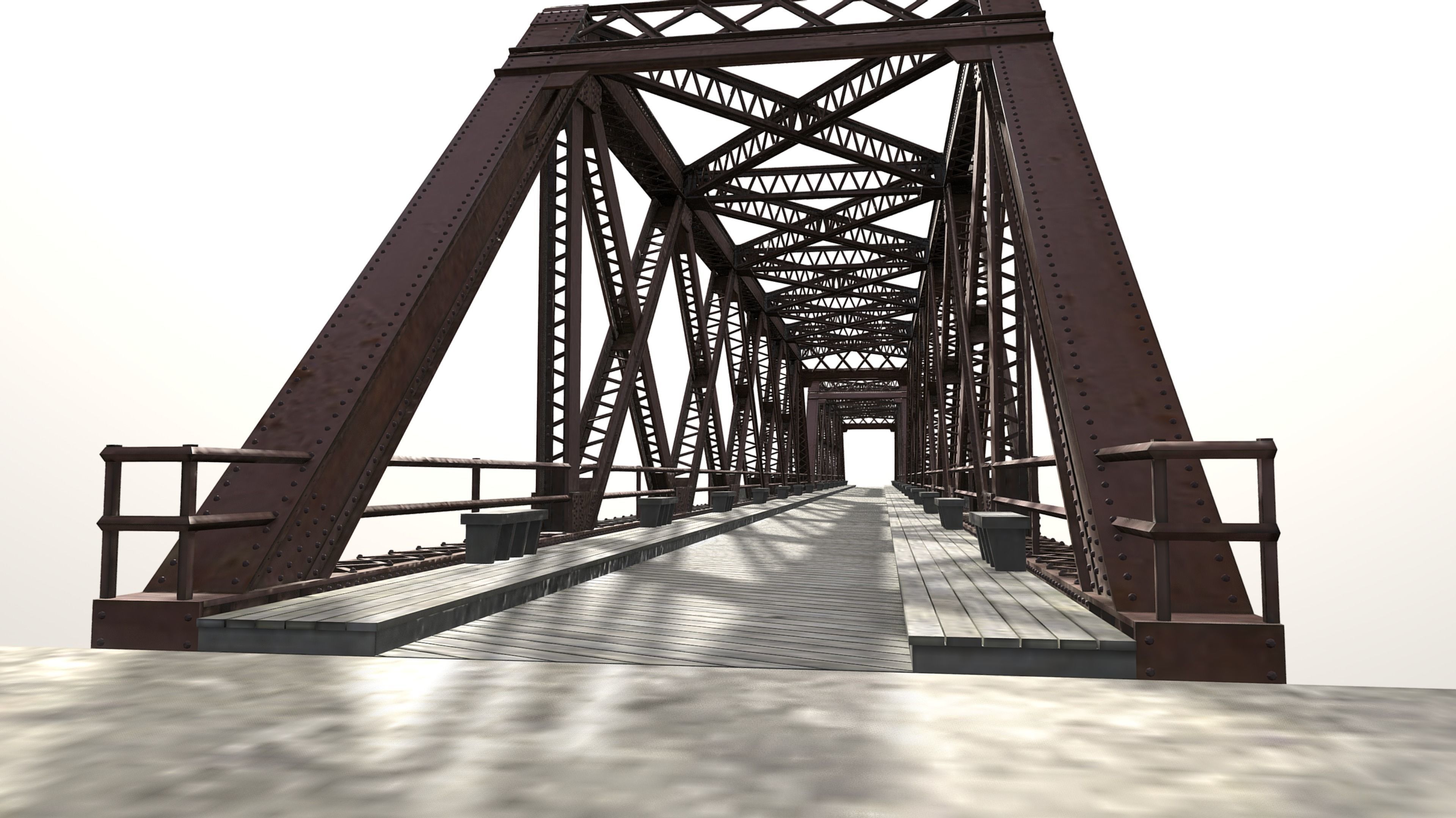 Metal Bridge 3D model_12