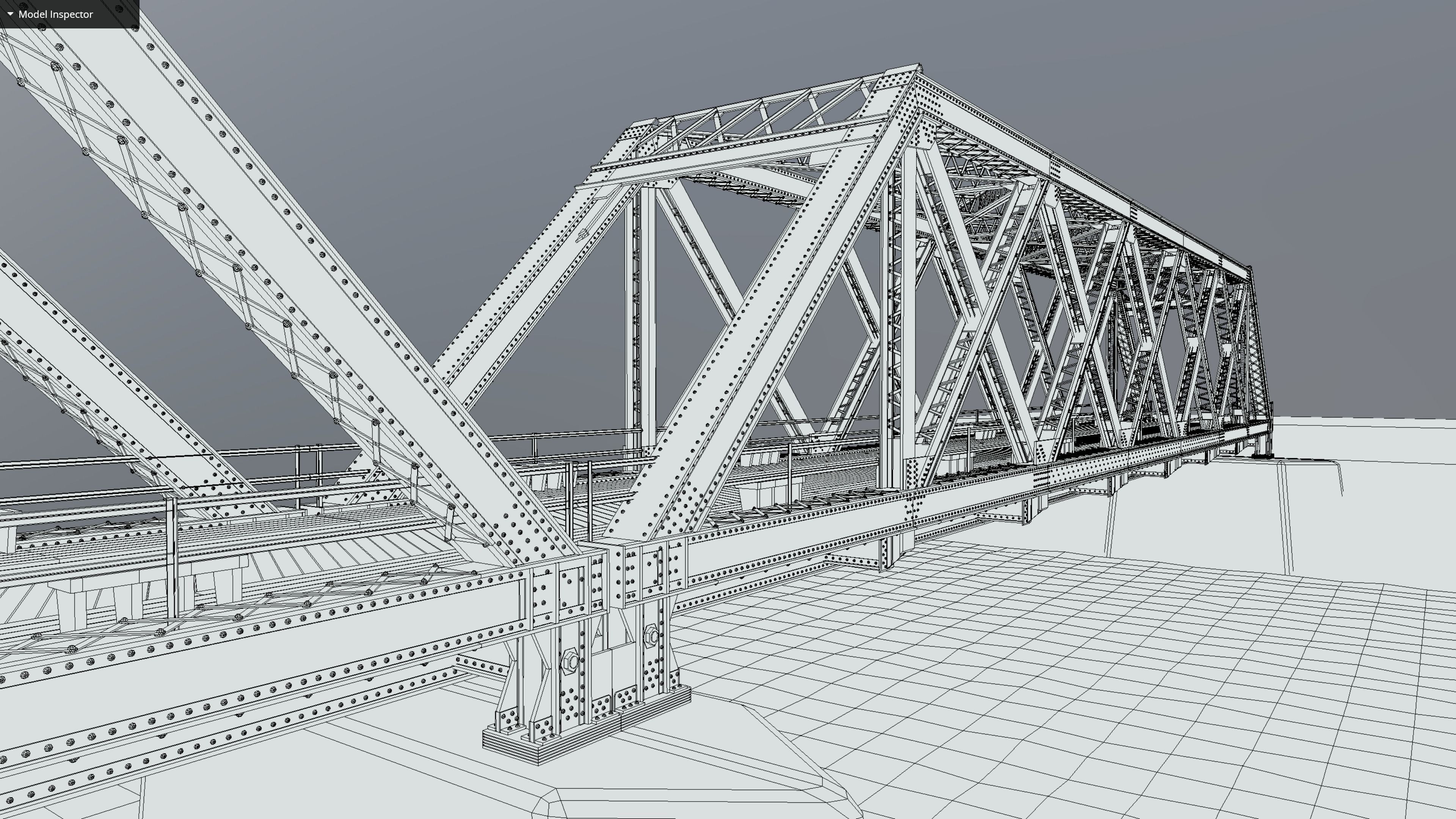 Metal Bridge 3D model_6