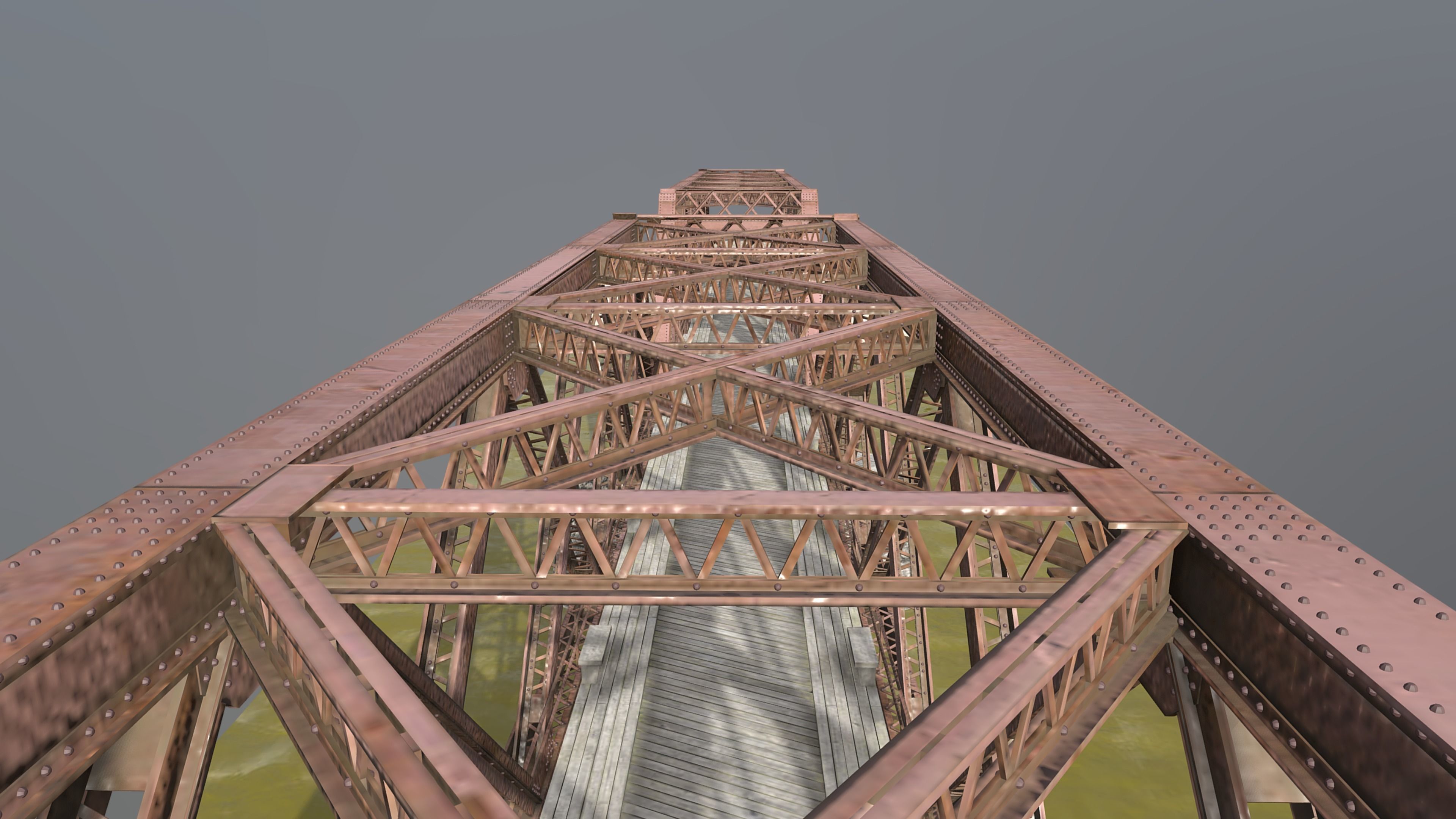 Metal Bridge 3D model_7