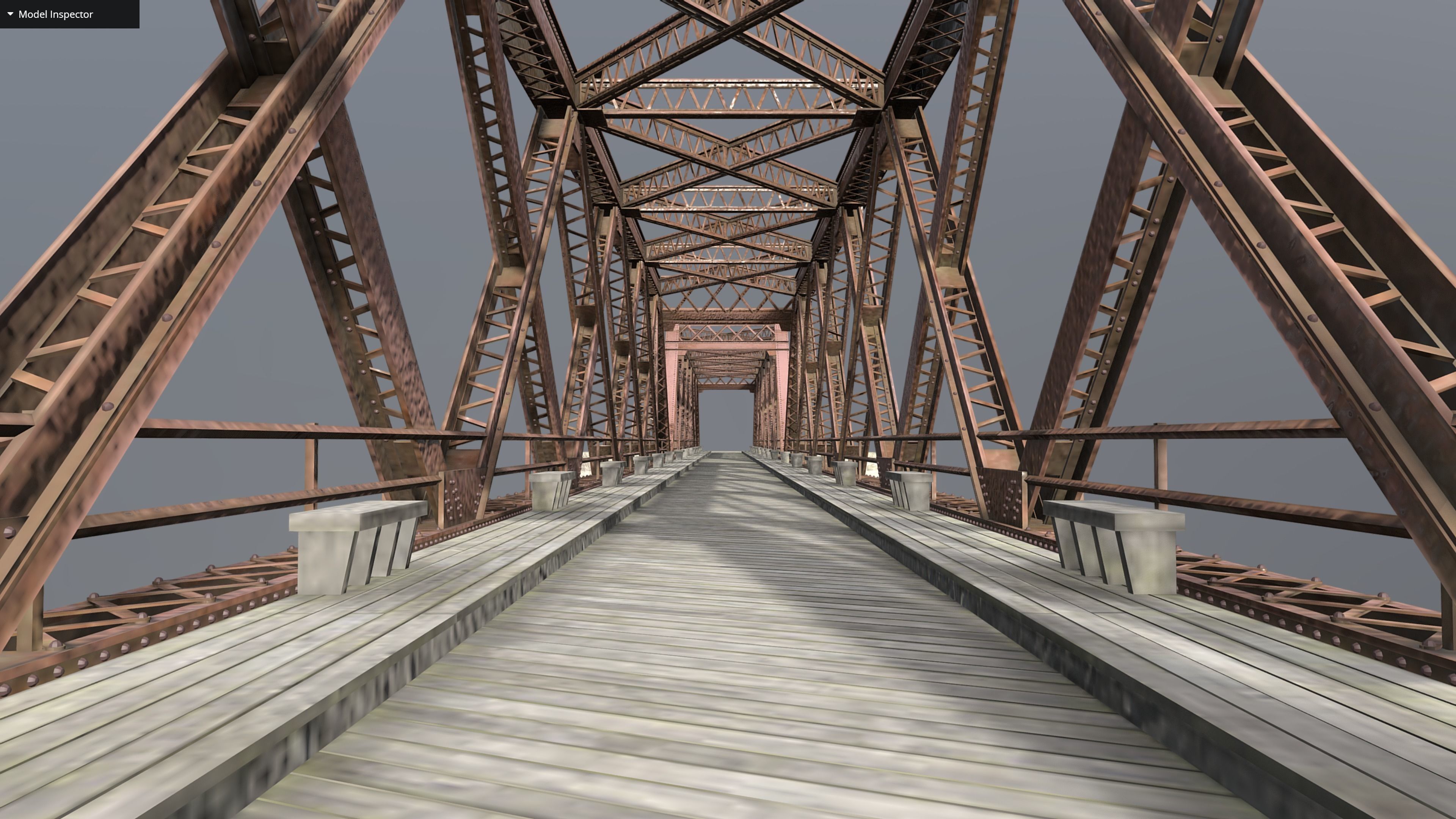 Metal Bridge 3D model_1