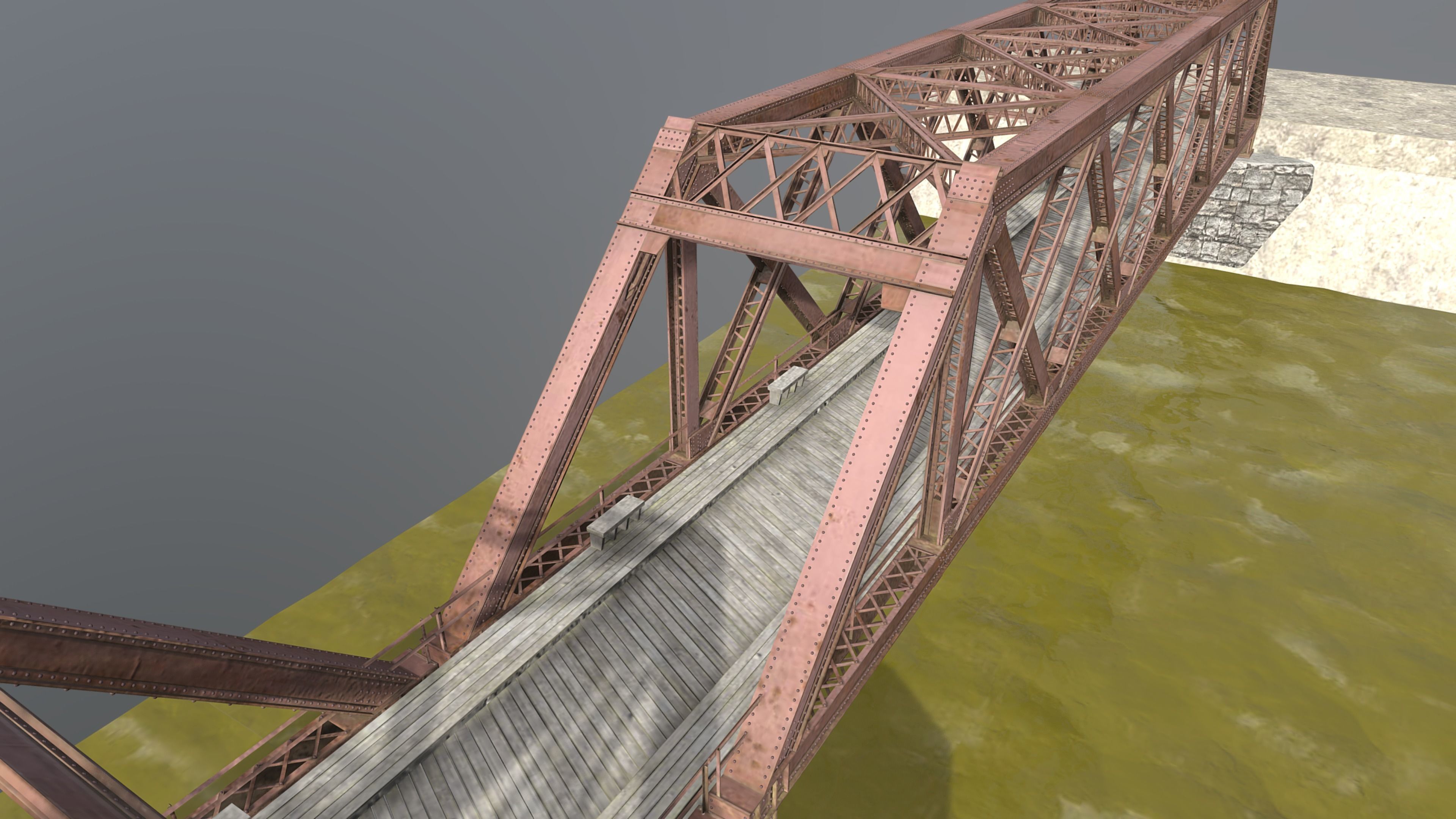 Metal Bridge 3D model_13