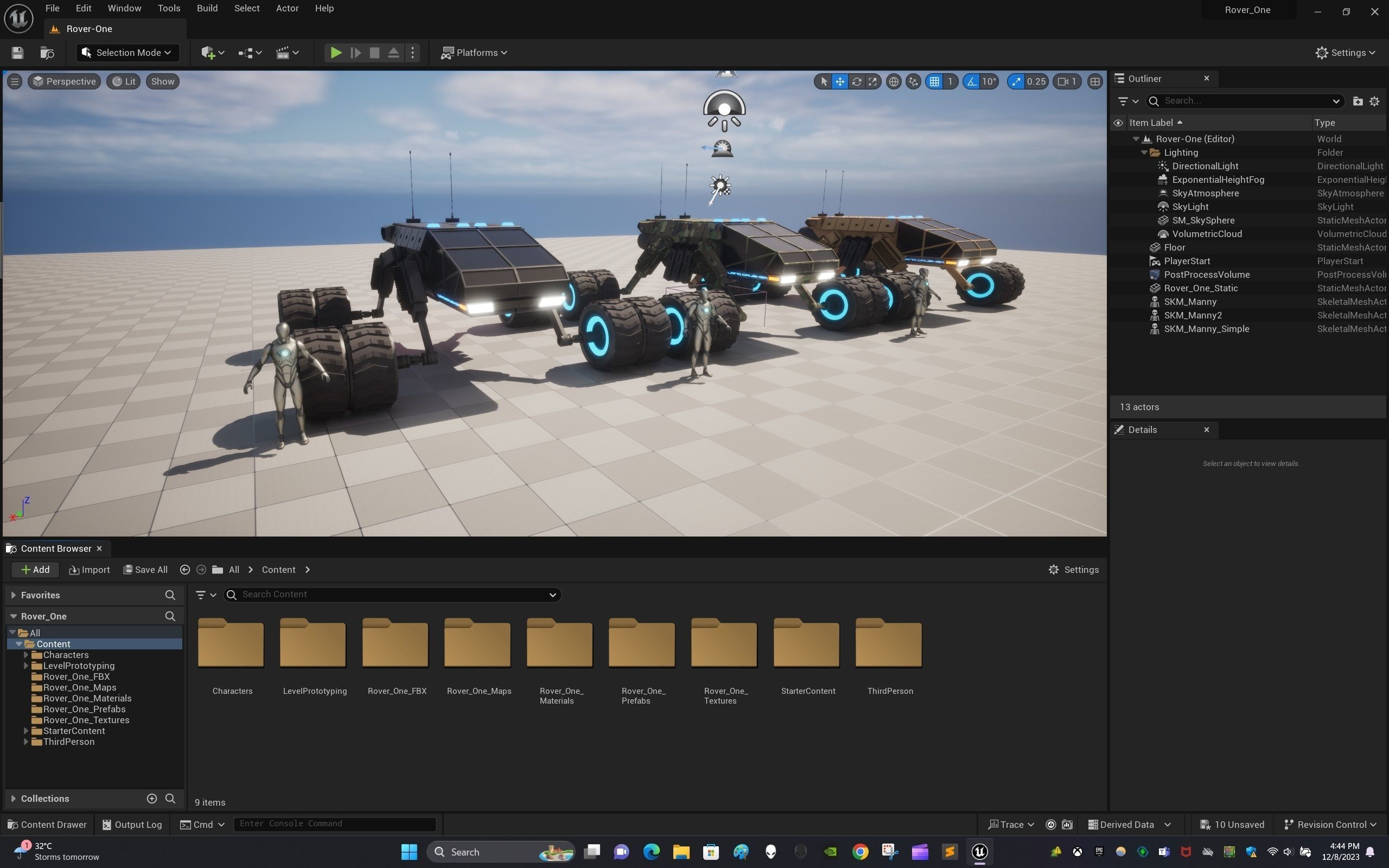 Rover One Low-poly 3D model_21