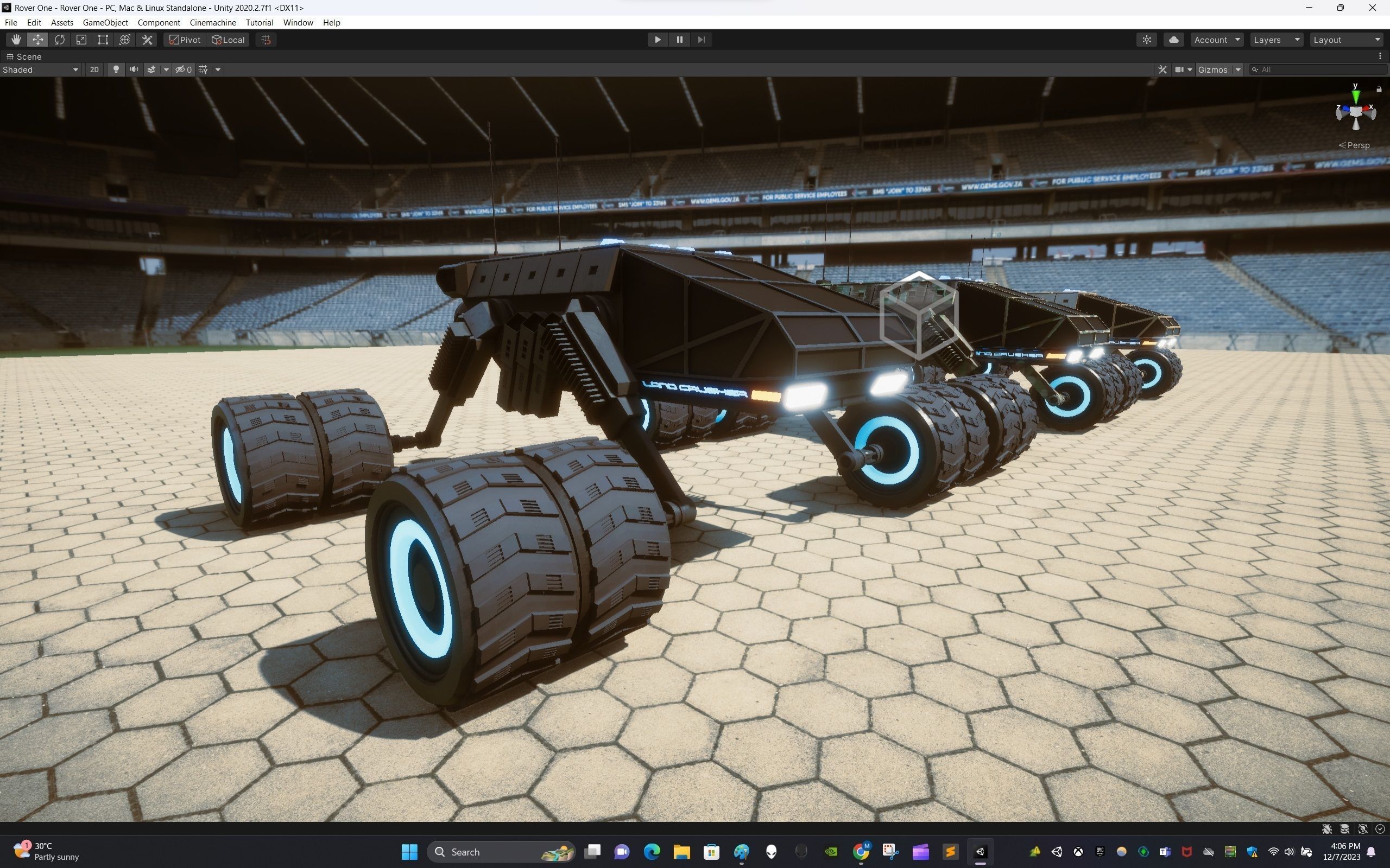 Rover One Low-poly 3D model_16