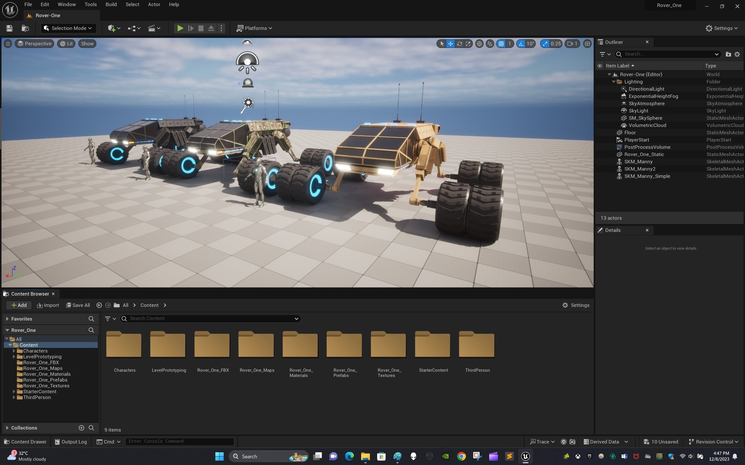 Rover One Low-poly 3D model_22