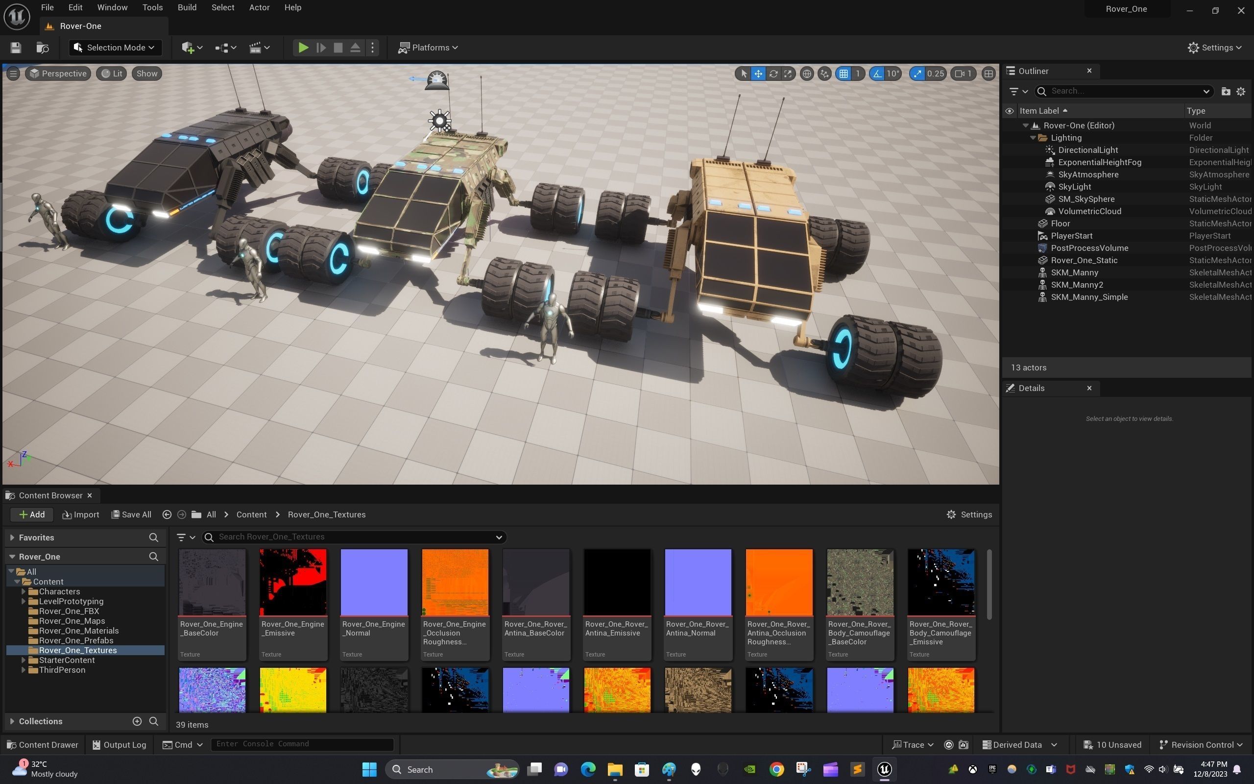 Rover One Low-poly 3D model_23