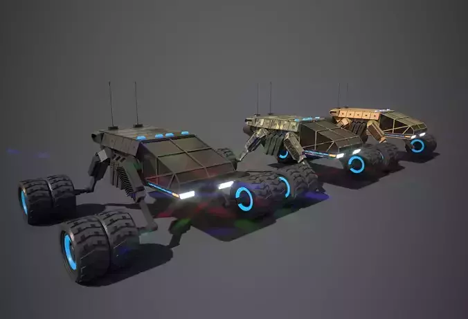 Rover One Low-poly 3D model