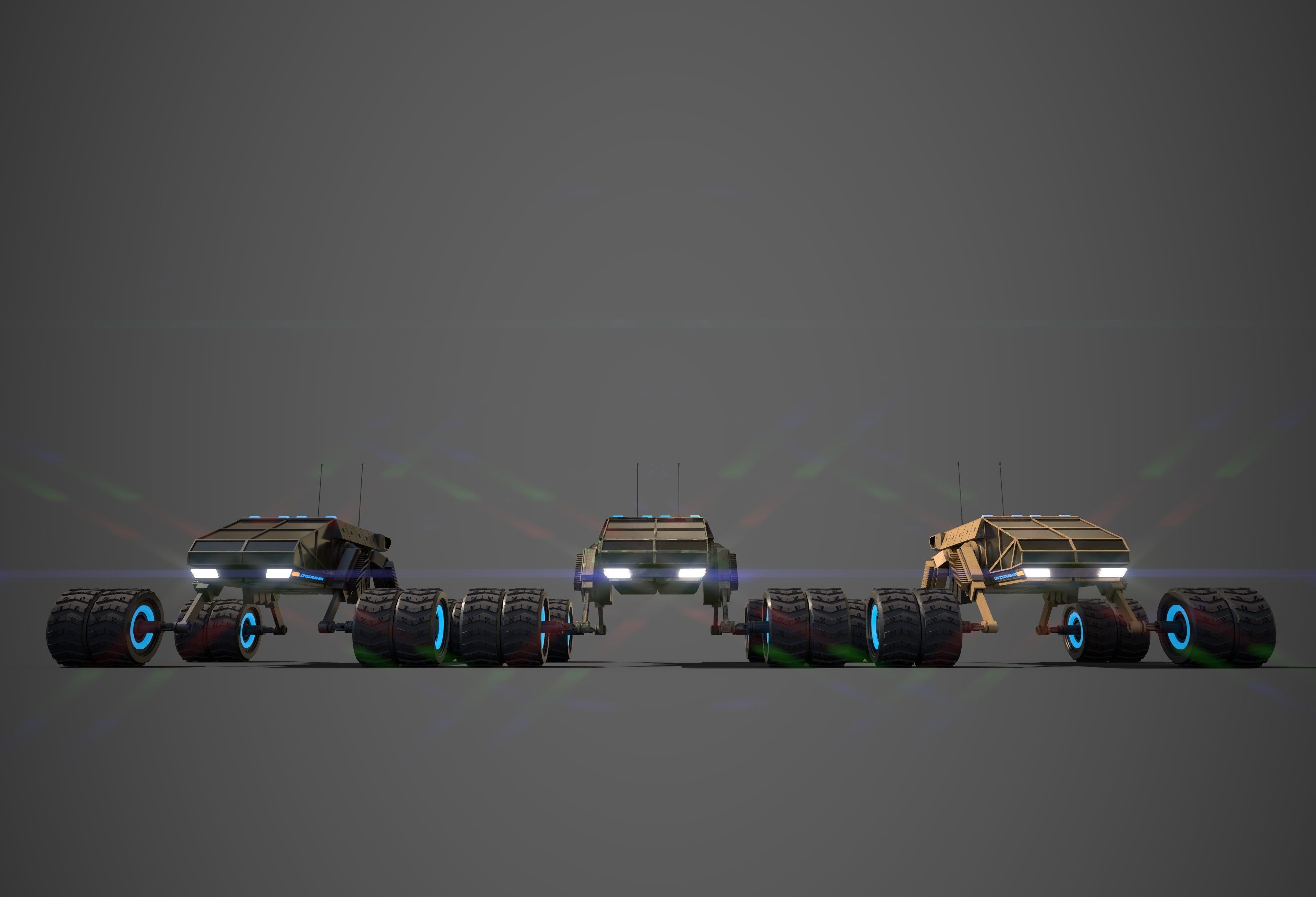 Rover One Low-poly 3D model_10