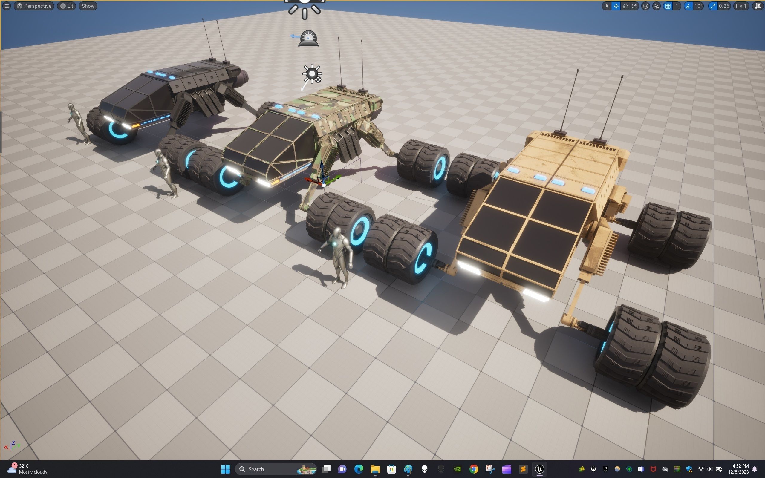 Rover One Low-poly 3D model_29