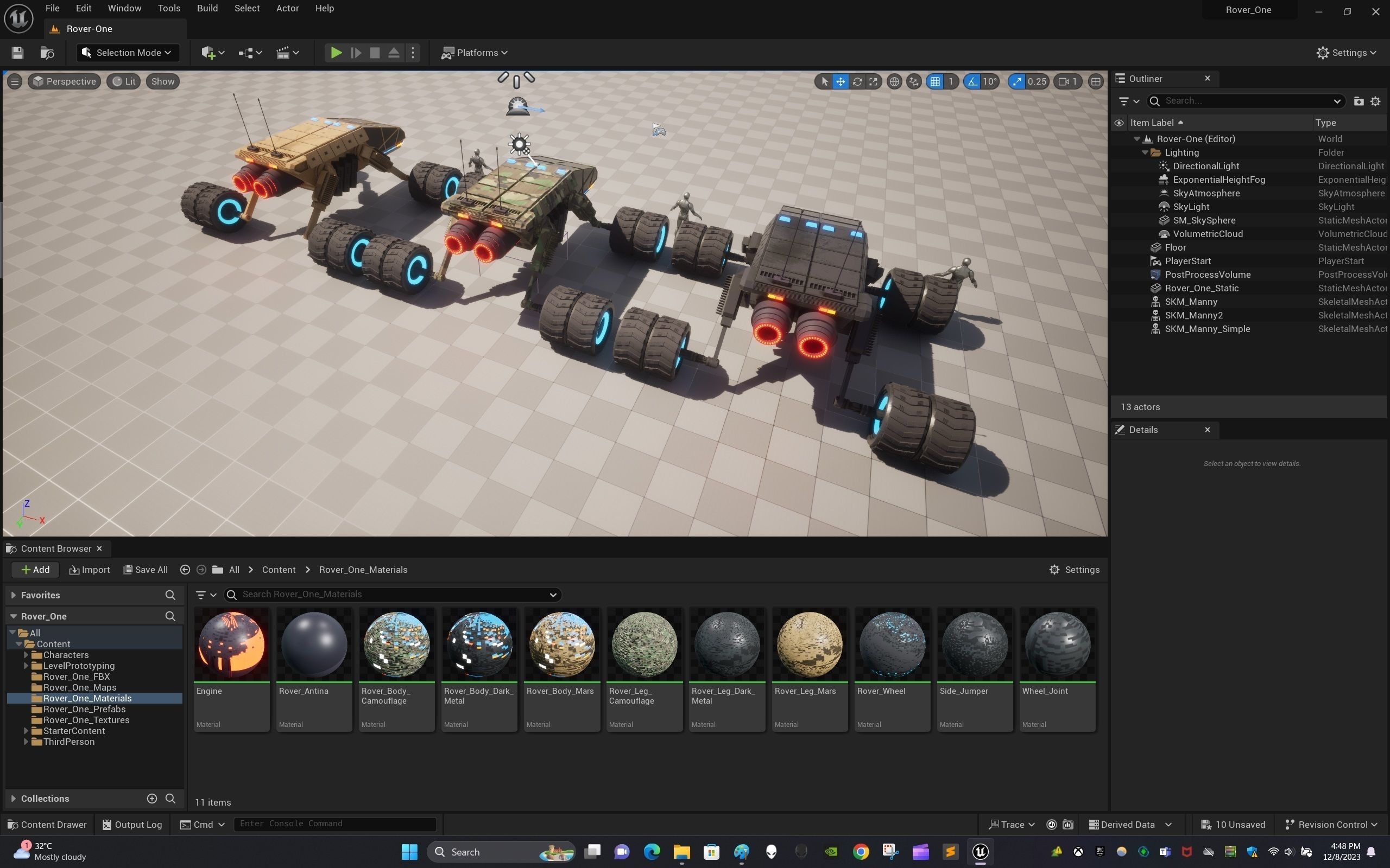 Rover One Low-poly 3D model_24