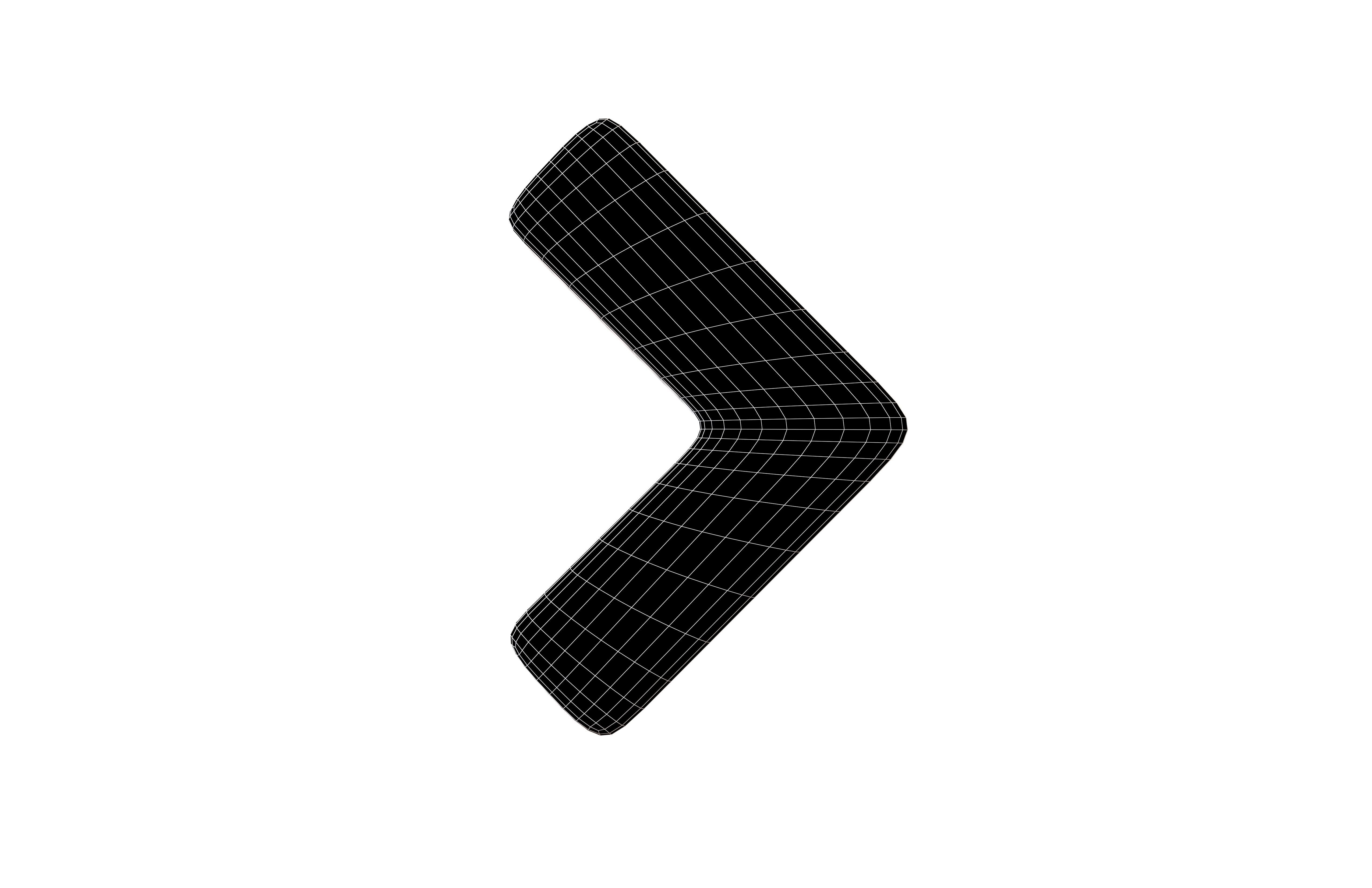 Arrow Symbol v1 001 Low-poly 3D model_6