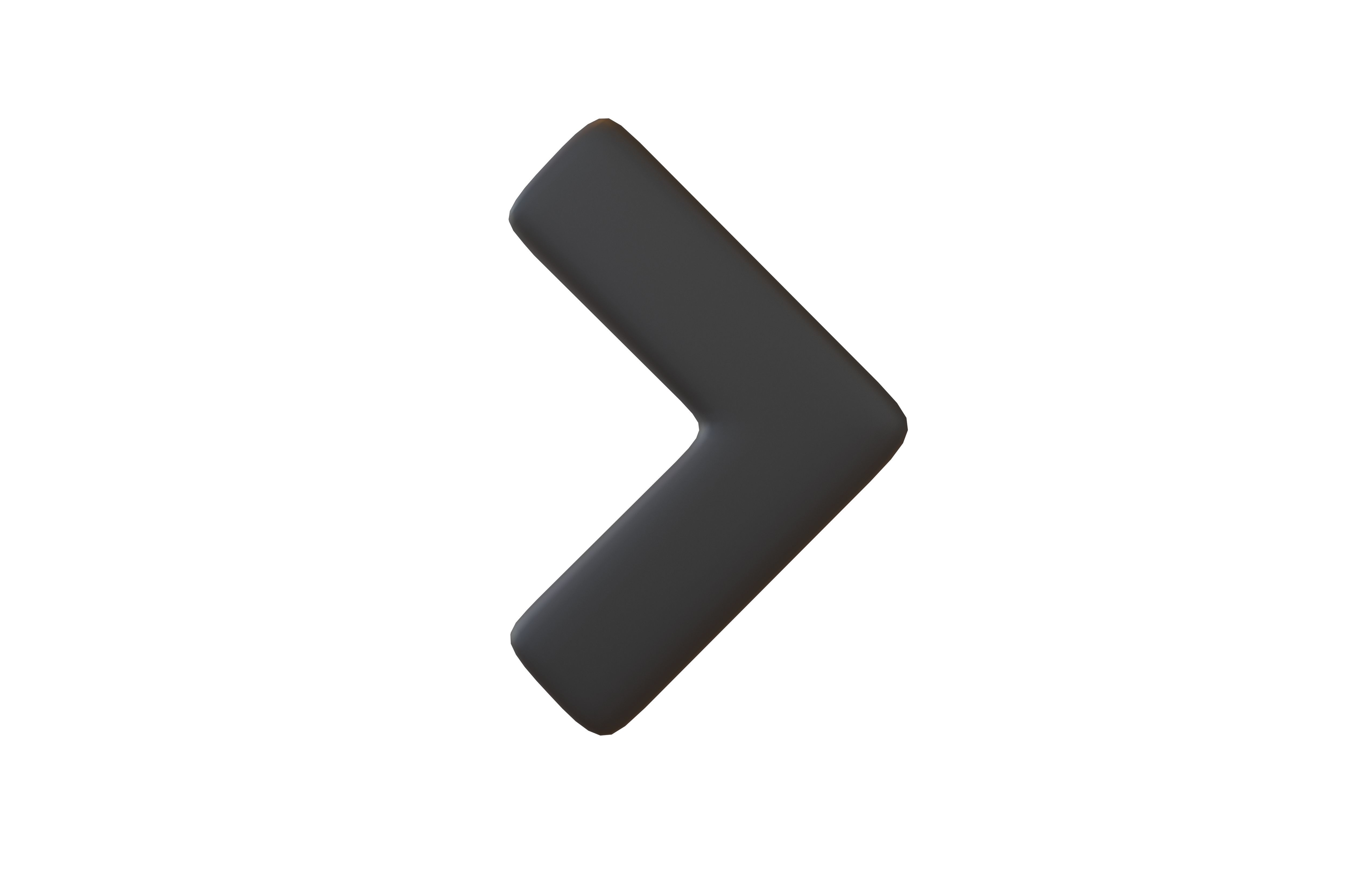 Arrow Symbol v1 001 Low-poly 3D model_1