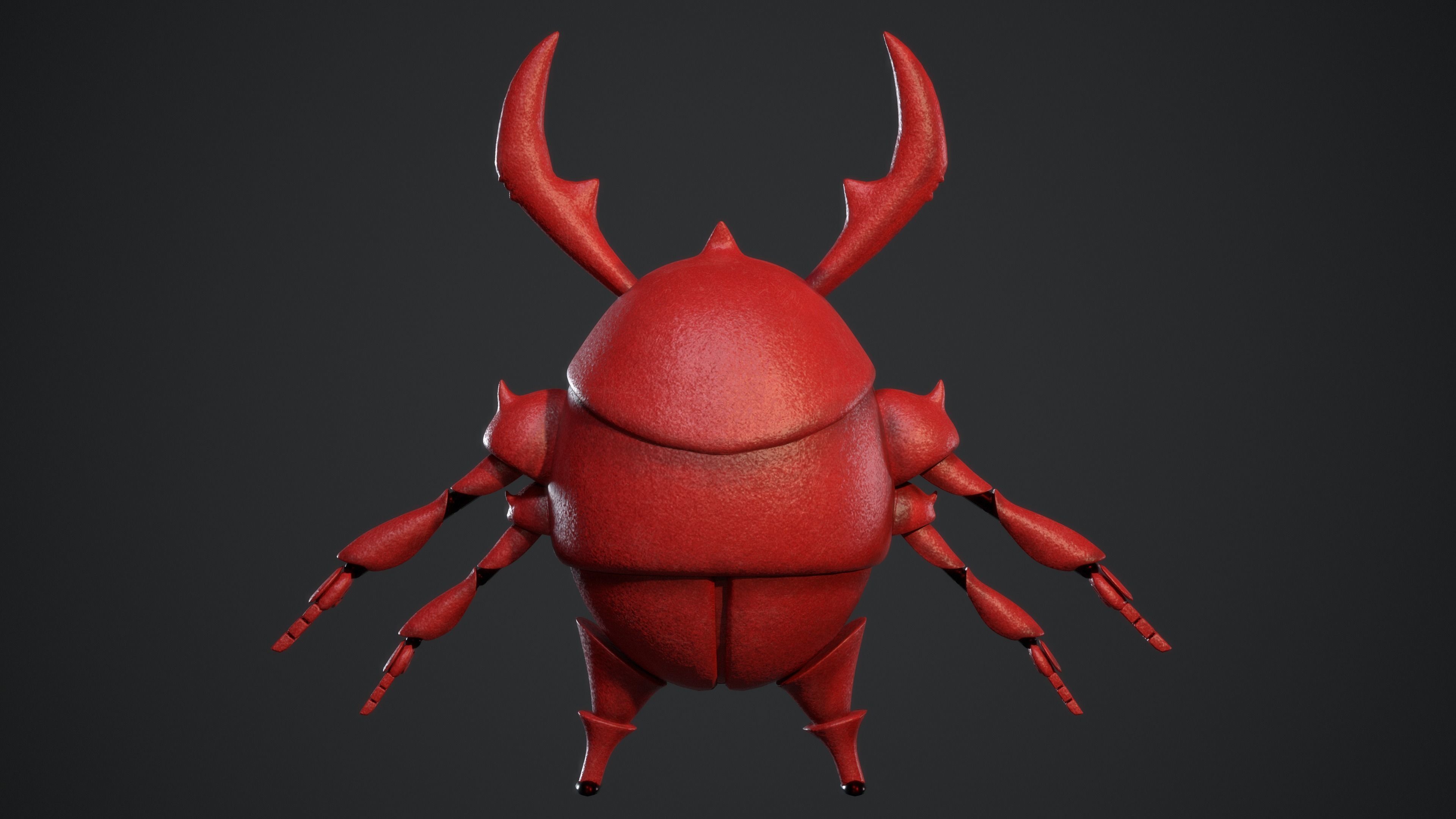 The Bug Warrior Low-poly 3D model_2