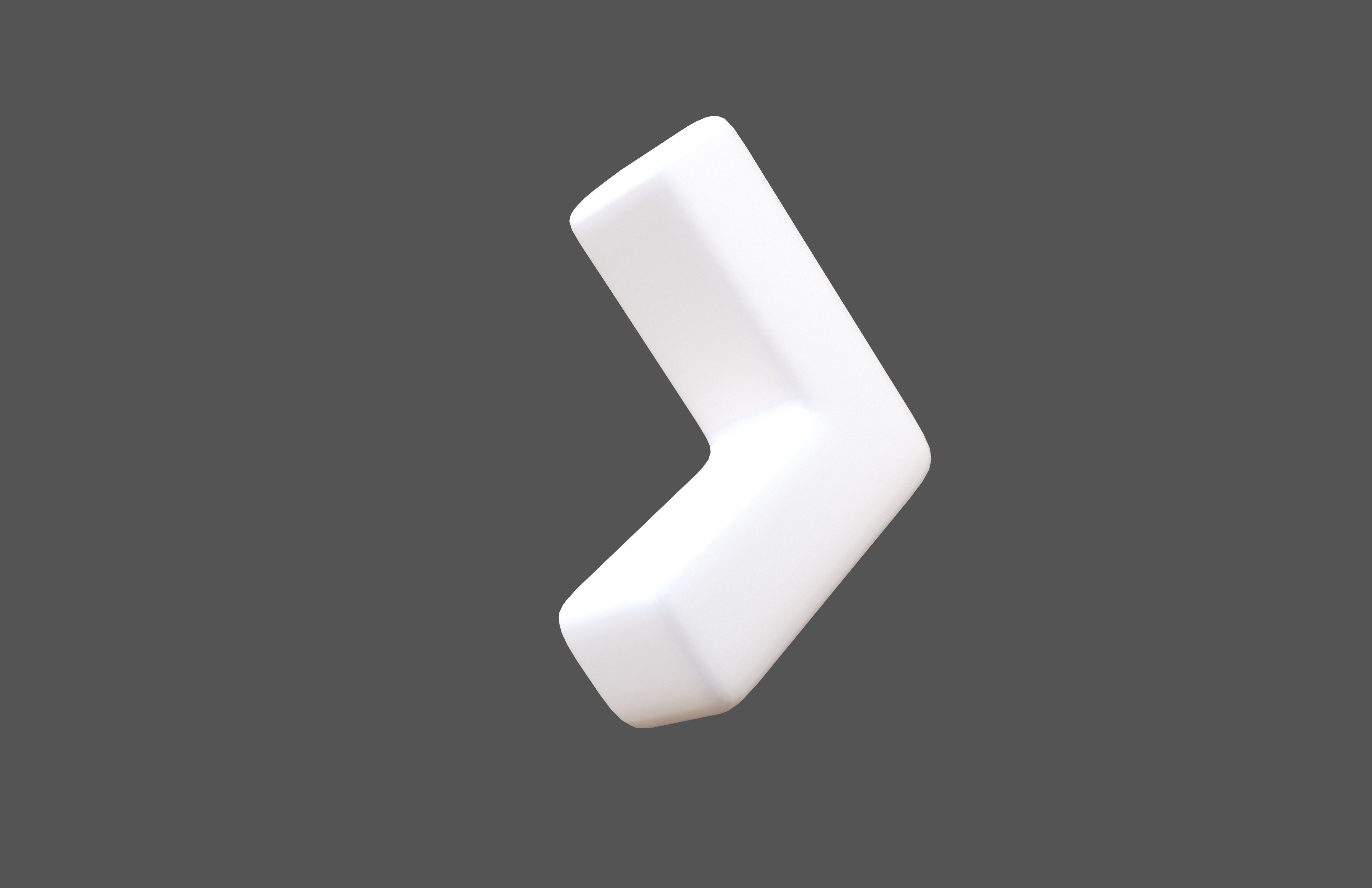 Arrow Symbol v1 002 Low-poly 3D model_2