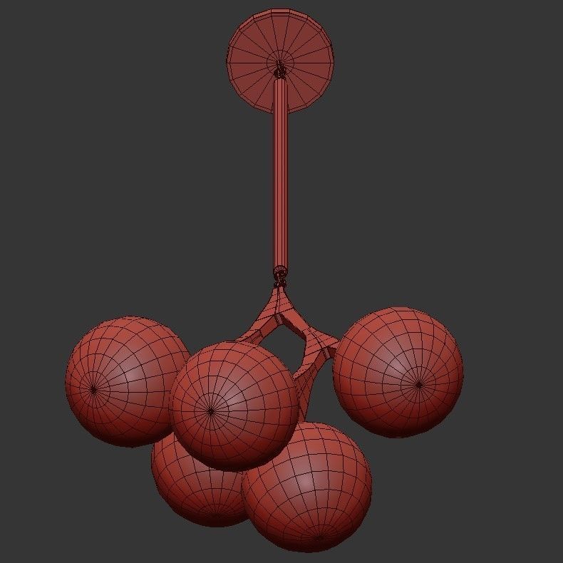 Five Light 3D model_2