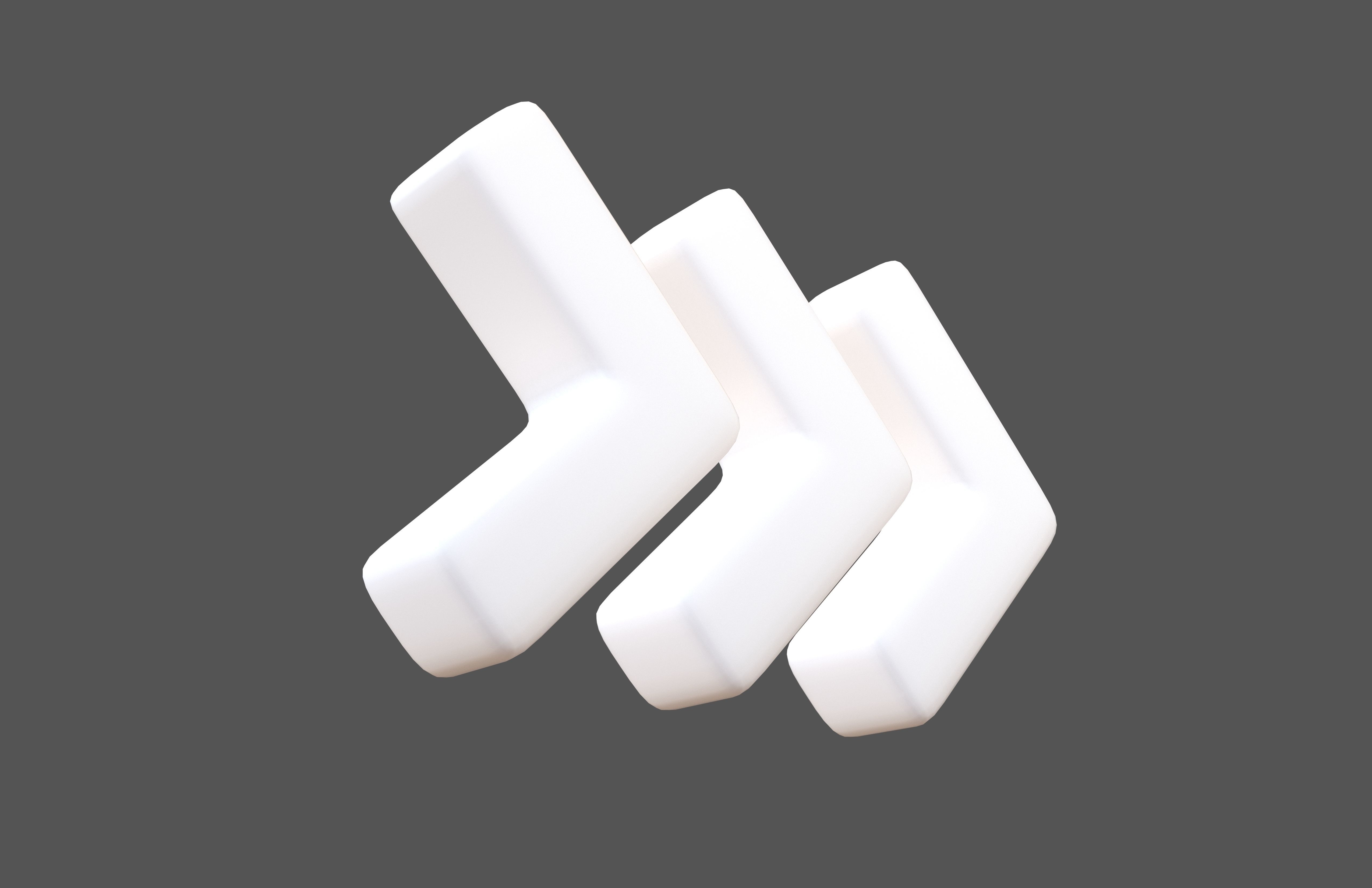 Arrow Symbol v2 002 Low-poly 3D model_3