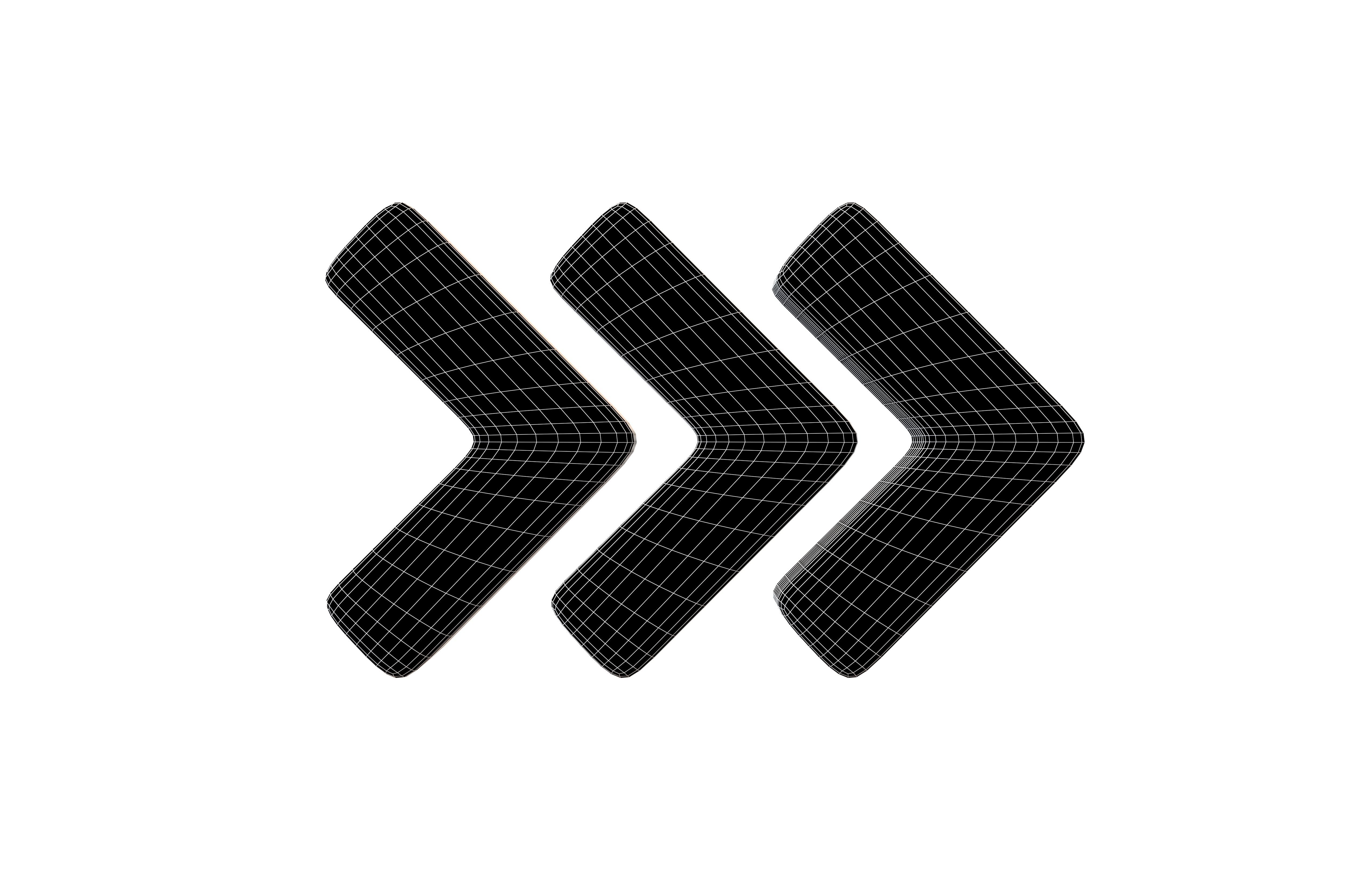 Arrow Symbol v2 002 Low-poly 3D model_7