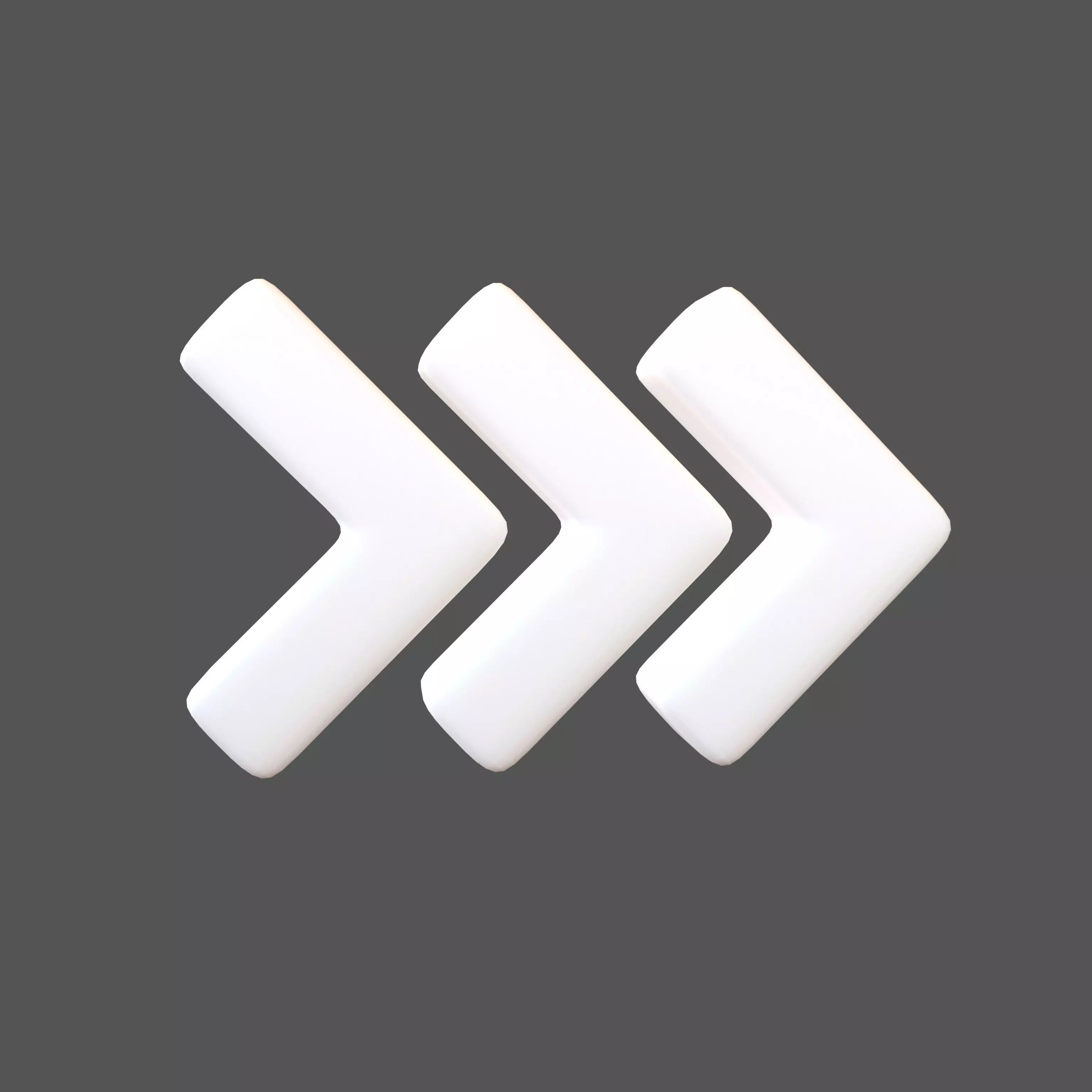 Arrow Symbol v2 002 Low-poly 3D model_0